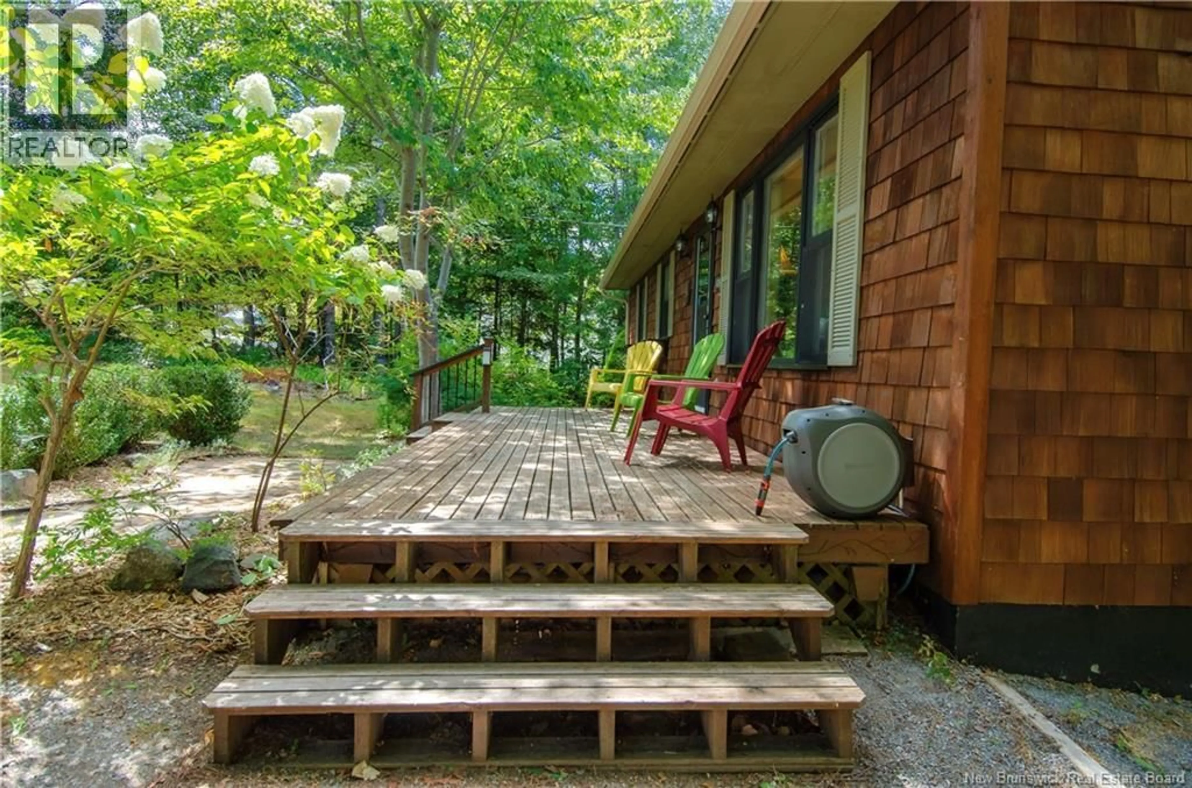 Patio, forest/trees view for 6 SEAMAN DRIVE, Rothesay New Brunswick E2S1A1