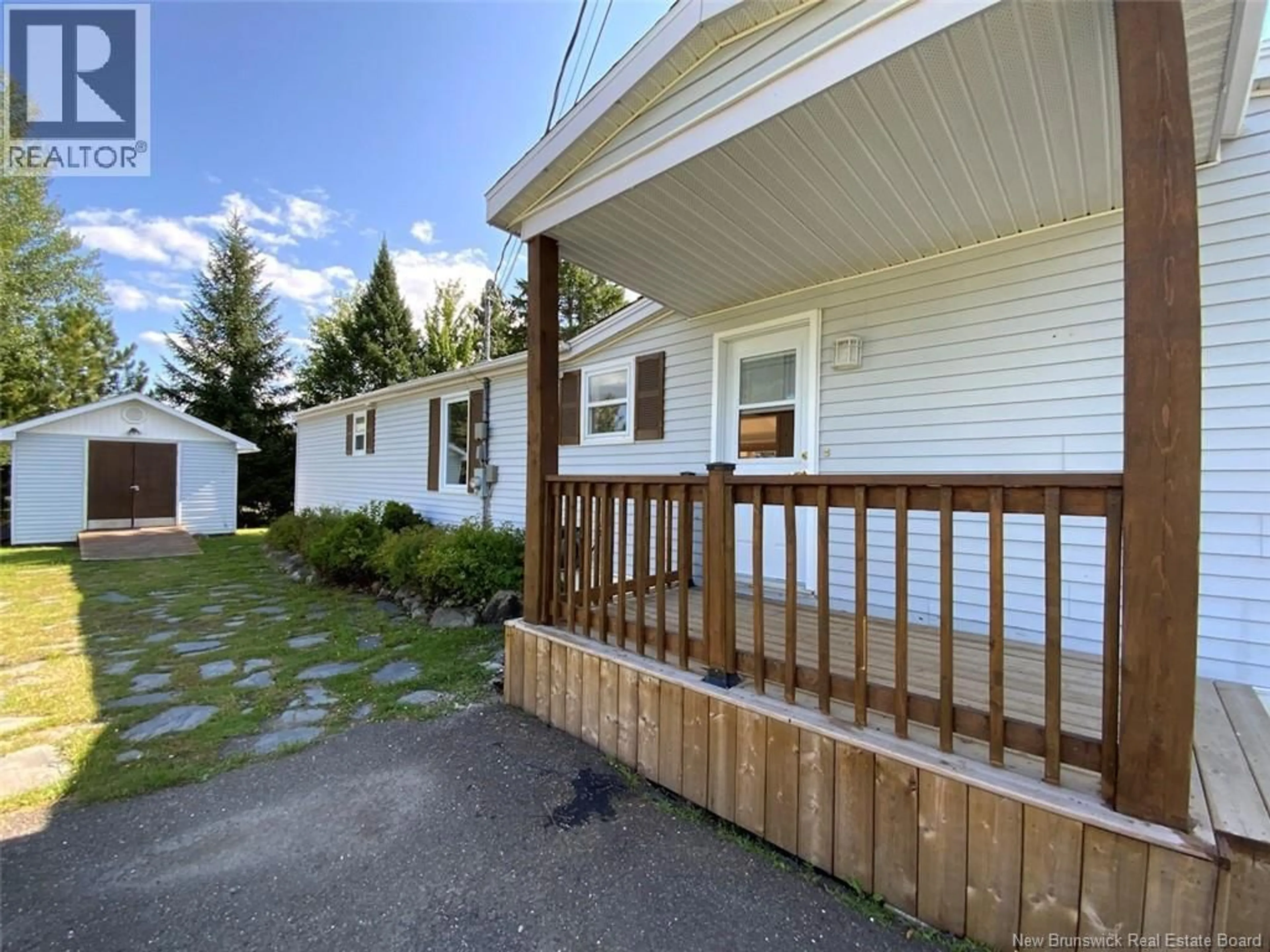 Home with vinyl exterior material, street for 56 LE PARADIS ROAD, Saint-Jacques New Brunswick E7B1V1
