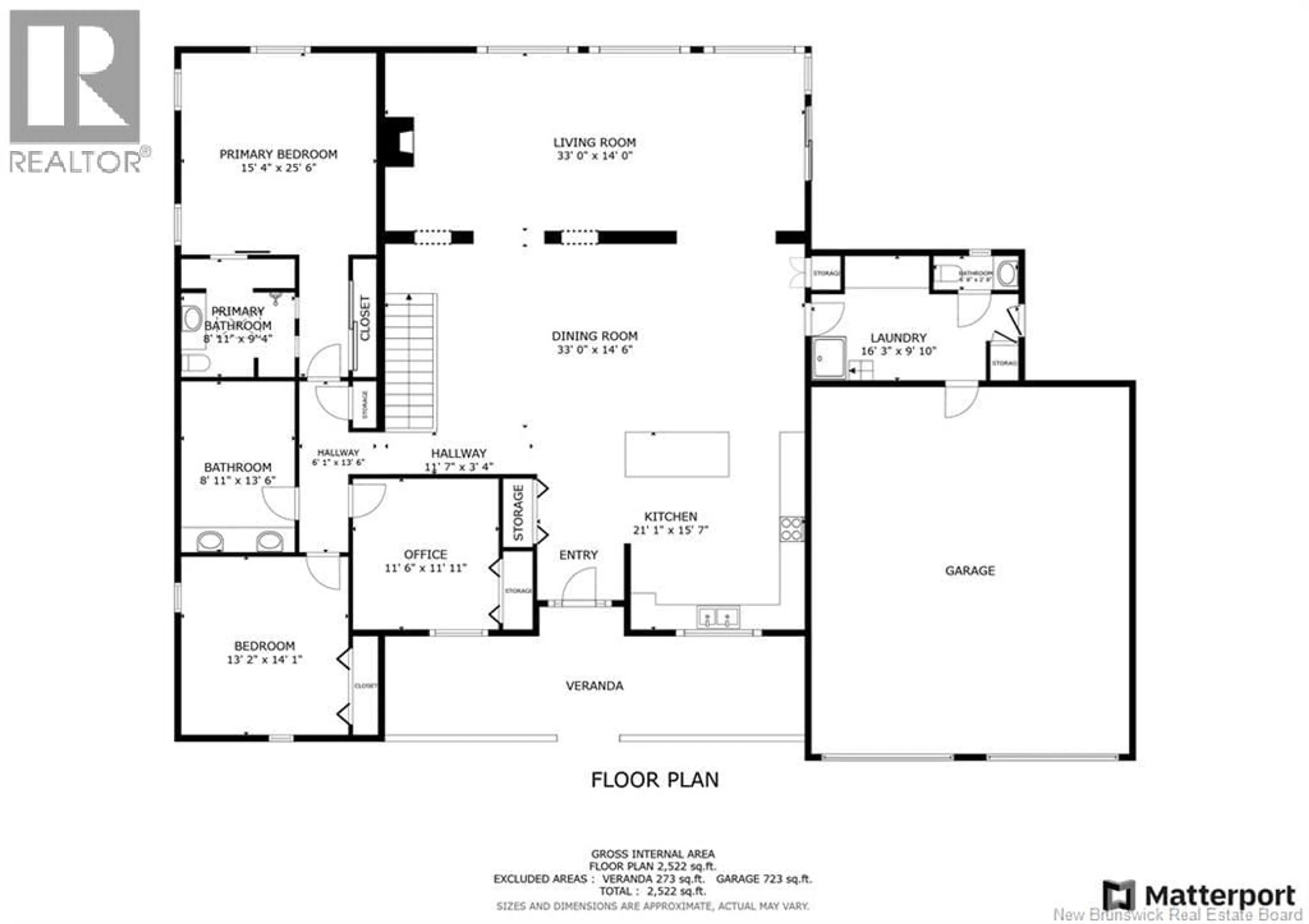Floor plan for 22 LYNX LANE, Hanwell New Brunswick E3C1M9