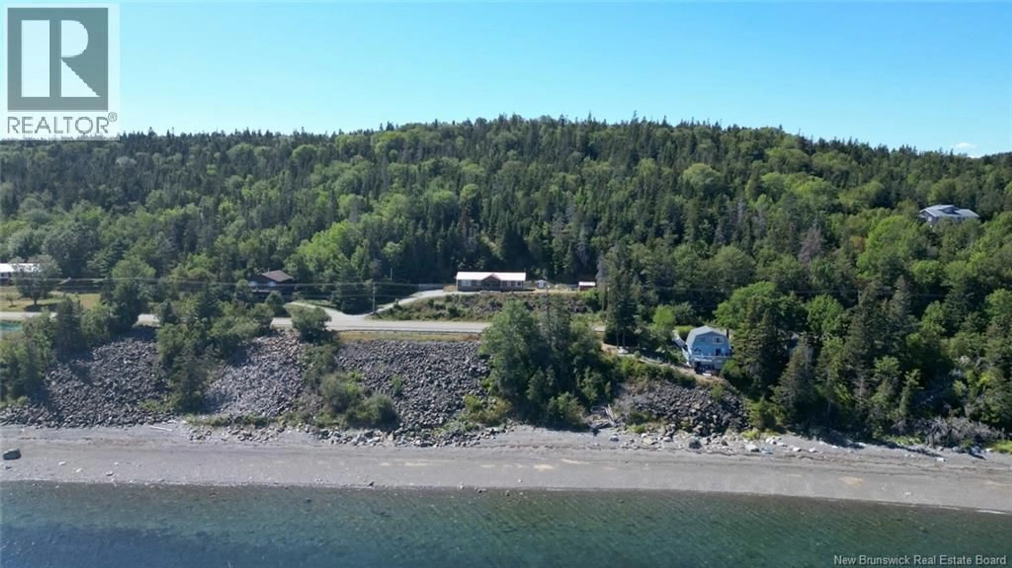 A pic from outside/outdoor area/front of a property/back of a property/a pic from drone, water/lake/river/ocean view for 312 ROUTE 776, Grand Manan New Brunswick E5G1A5