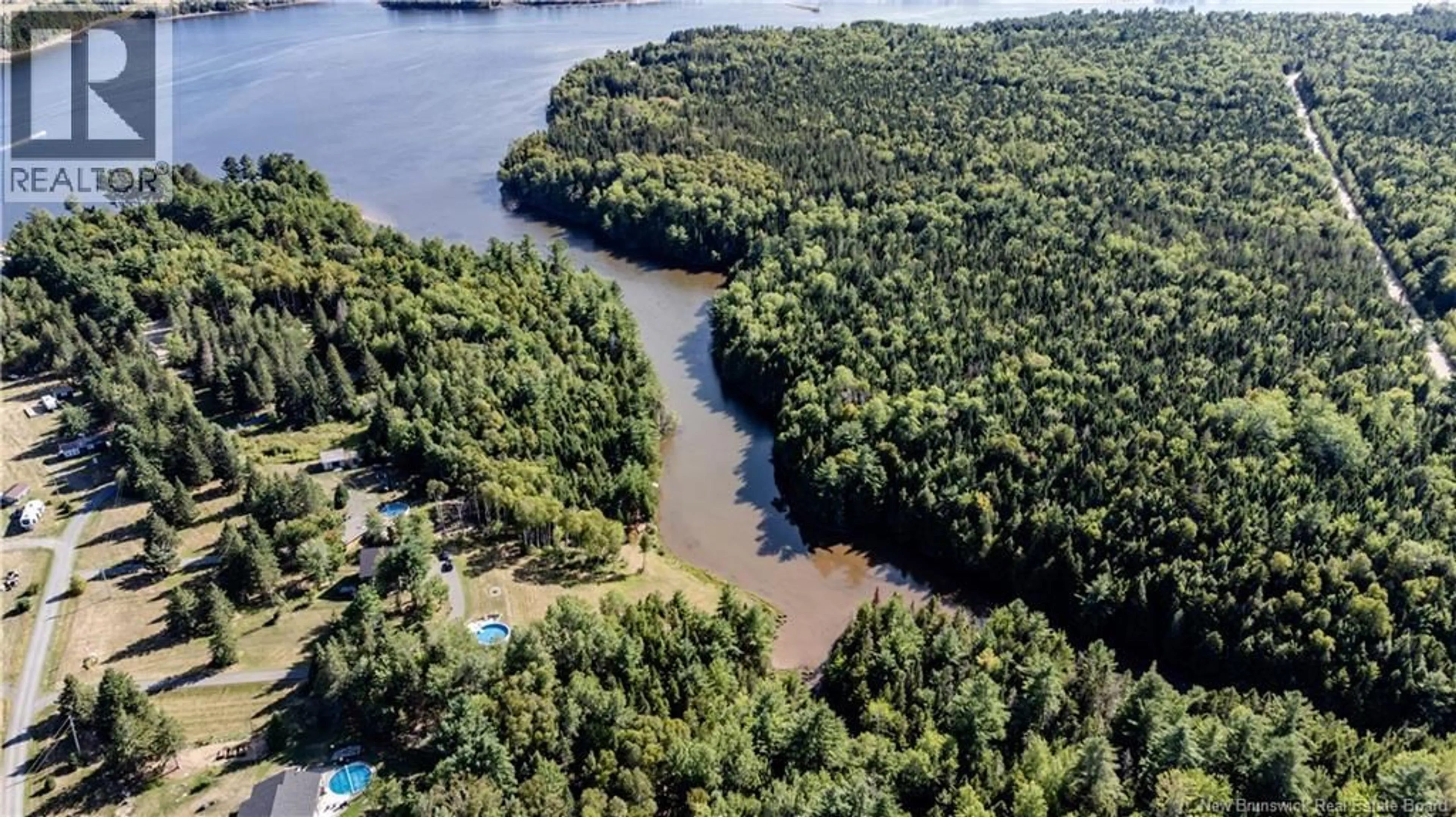 A pic from outside/outdoor area/front of a property/back of a property/a pic from drone, water/lake/river/ocean view for 45 BETTY LANE, Upper Rexton New Brunswick E4W5V9