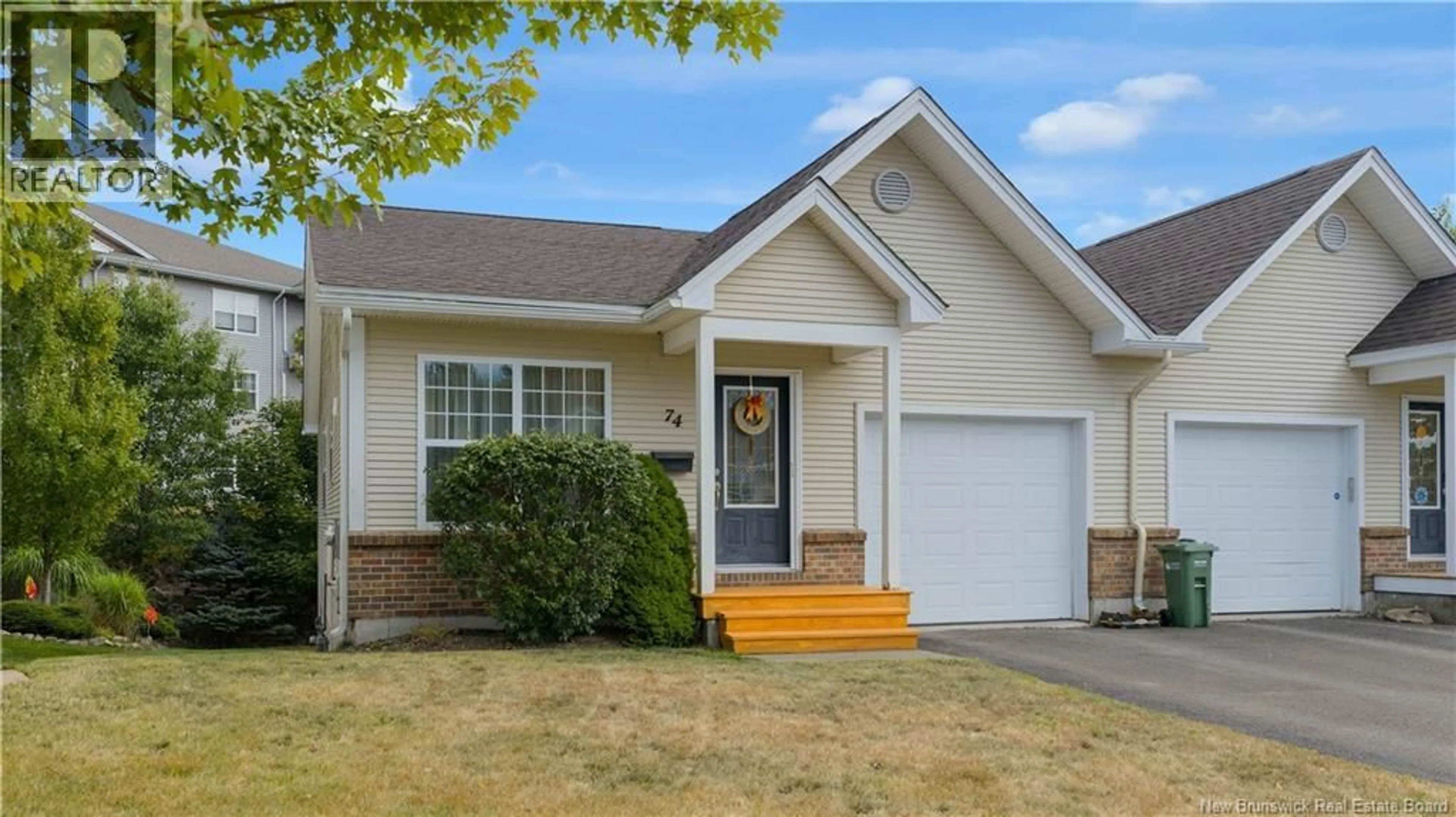 Home with vinyl exterior material, street for 74 TUDOR LANE, Saint John New Brunswick E2K5T6