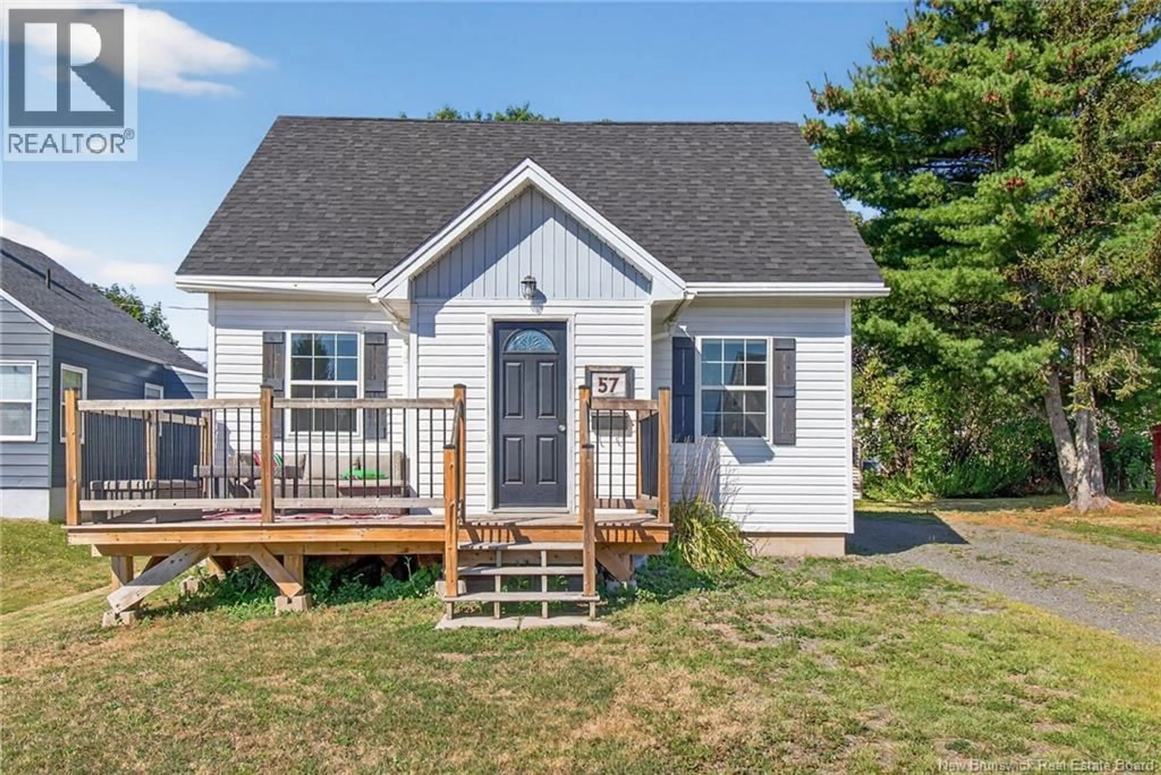 Home with vinyl exterior material, street for 57 TOWER DRIVE, Dieppe New Brunswick E1A2G7