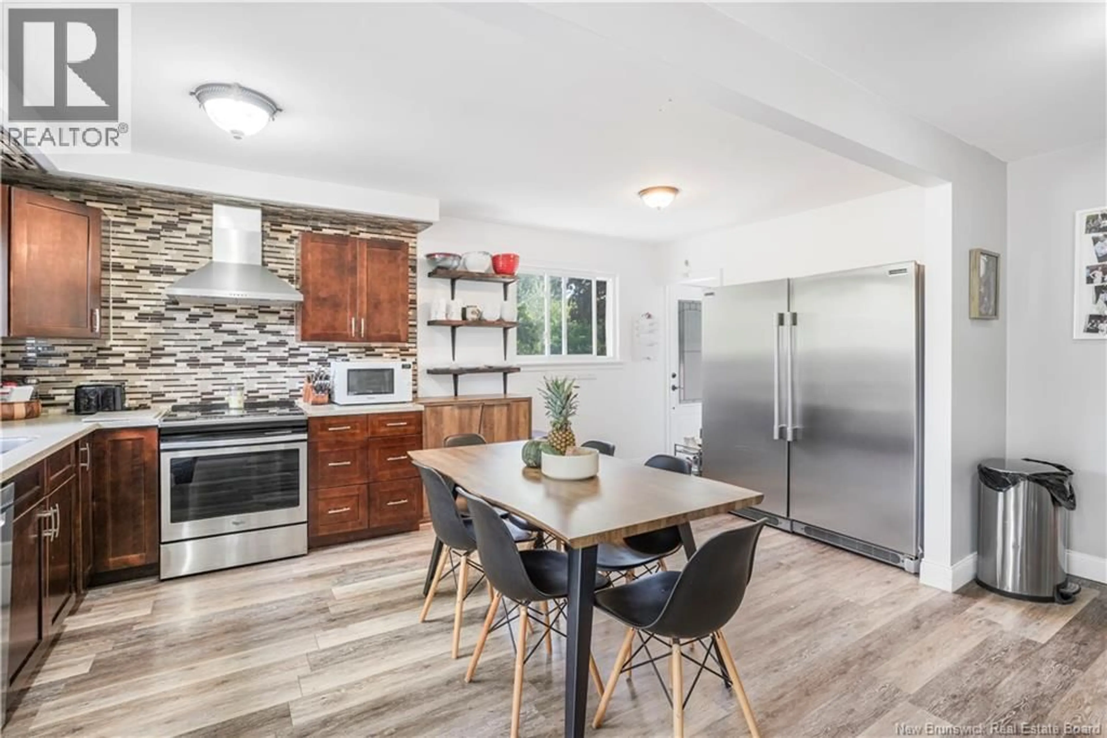 Open concept kitchen, ceramic/tile floor for 152 MONTGOMERY STREET, Fredericton New Brunswick E3B2X1