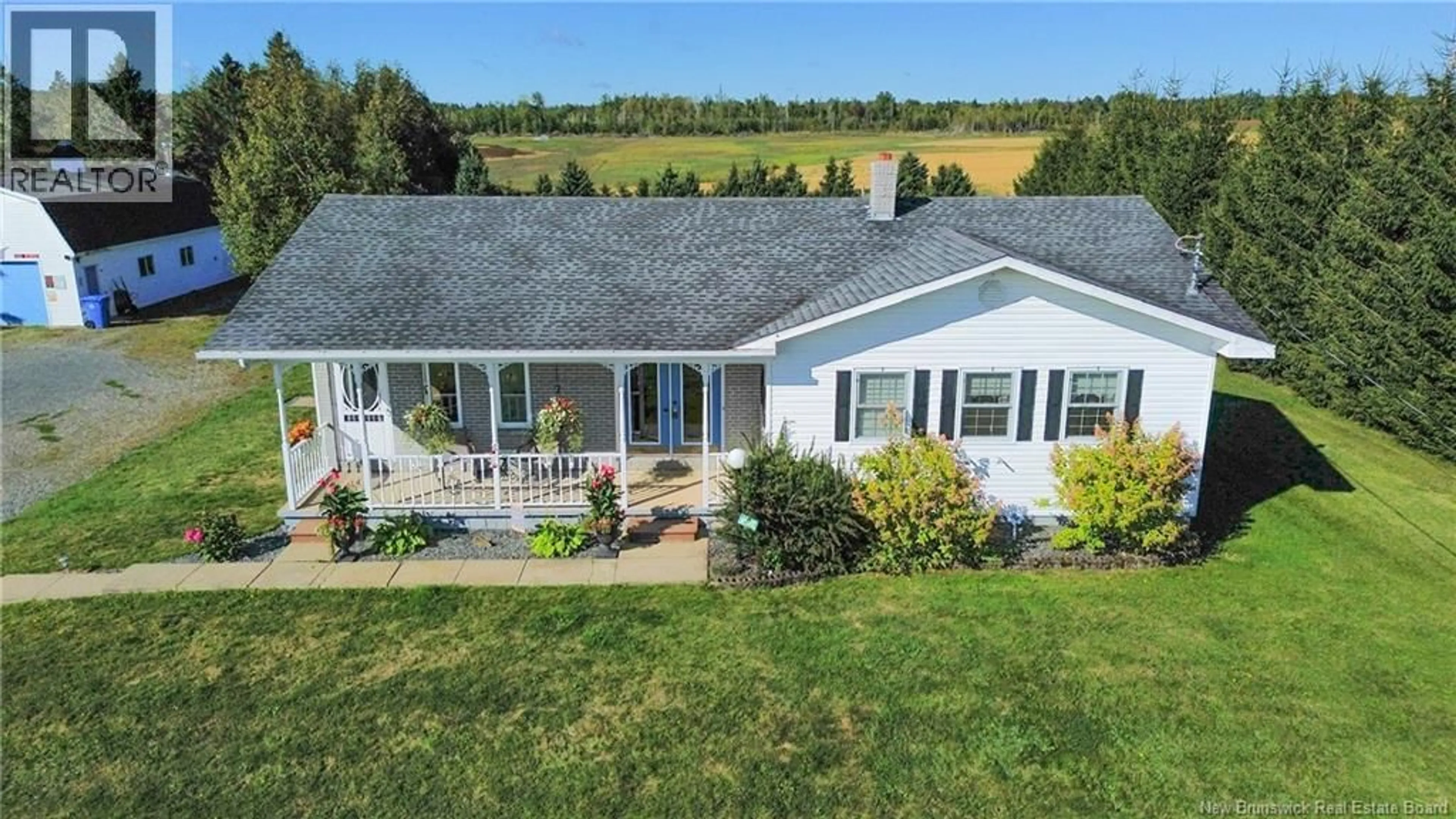 A pic from outside/outdoor area/front of a property/back of a property/a pic from drone, water/lake/river/ocean view for 1519 560 ROUTE, Deerville New Brunswick E7K1W5