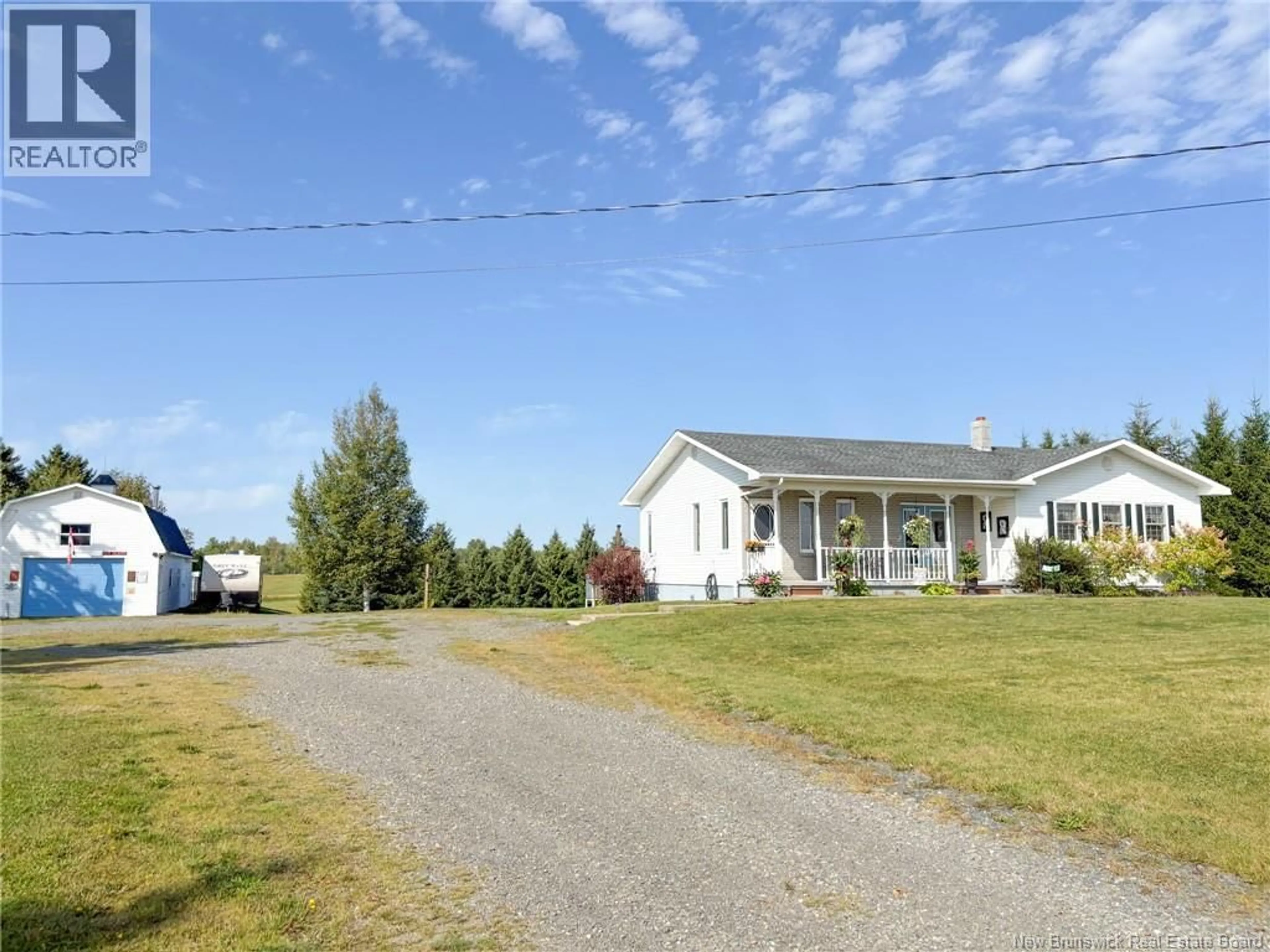 A pic from outside/outdoor area/front of a property/back of a property/a pic from drone, street for 1519 560 ROUTE, Deerville New Brunswick E7K1W5