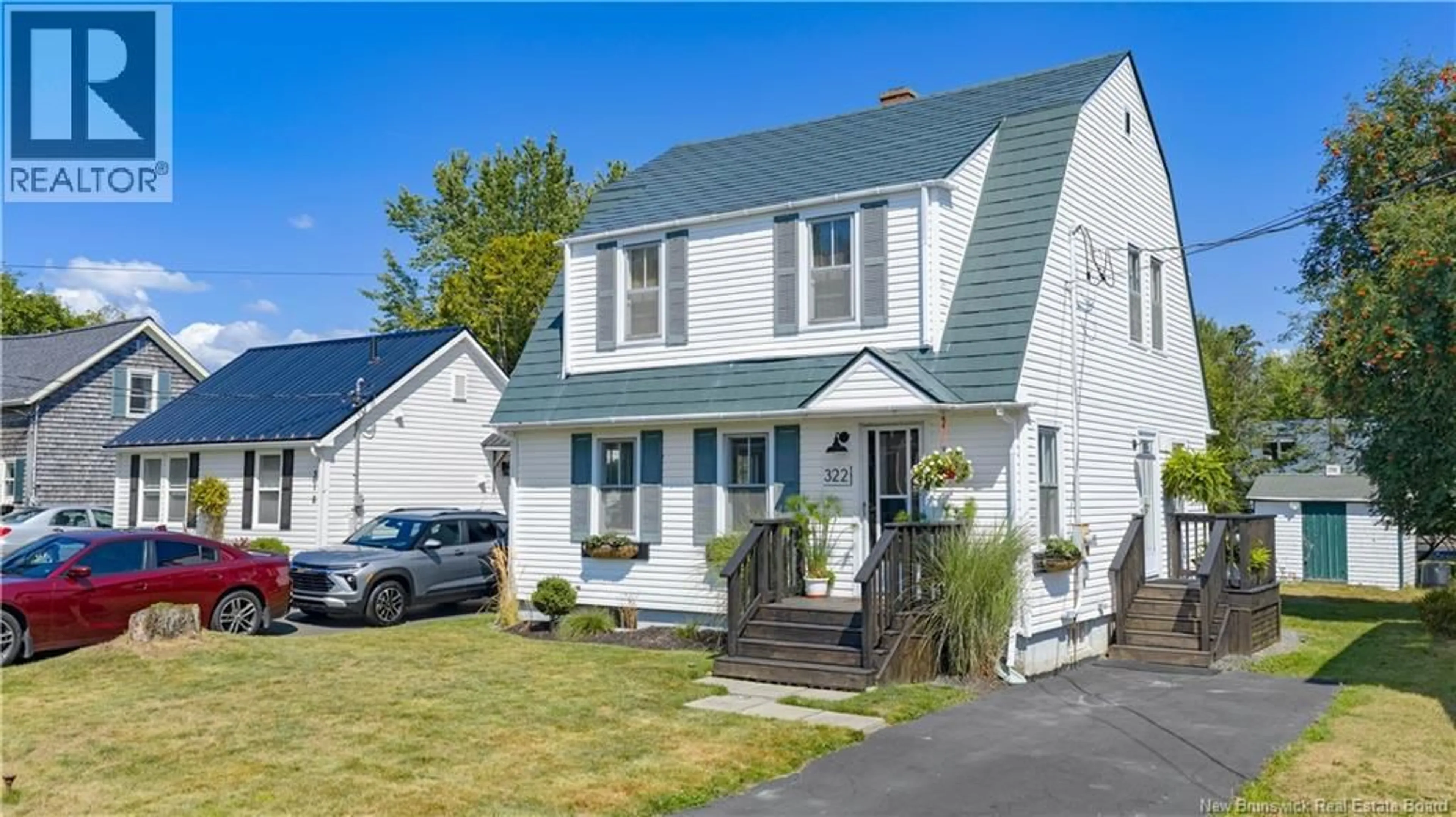 Home with vinyl exterior material, street for 322 PARR STREET, Saint Andrews New Brunswick E5B1M6
