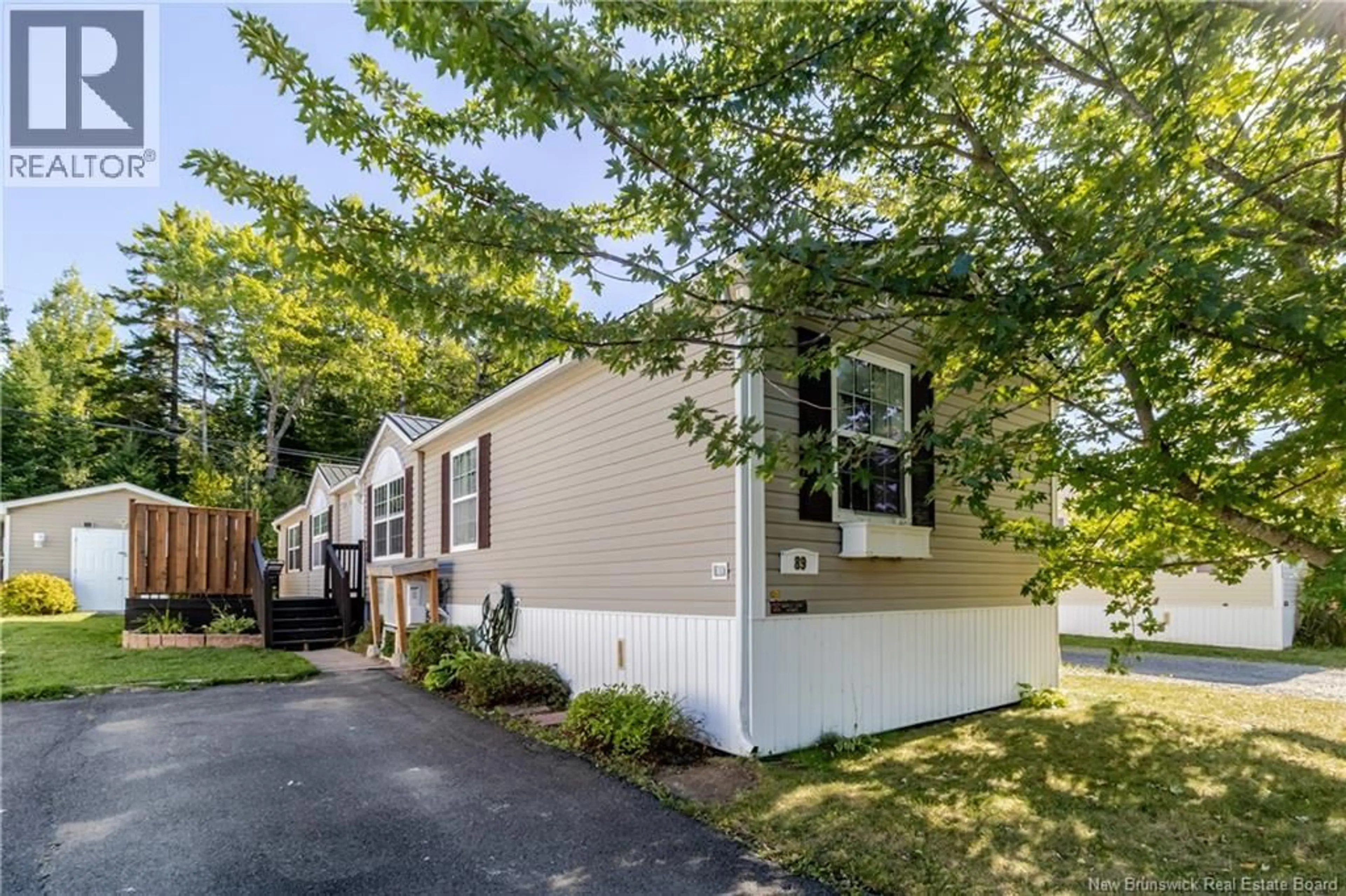 Home with vinyl exterior material, street for 89 GLENMAR DRIVE, Fredericton New Brunswick E3G0S3