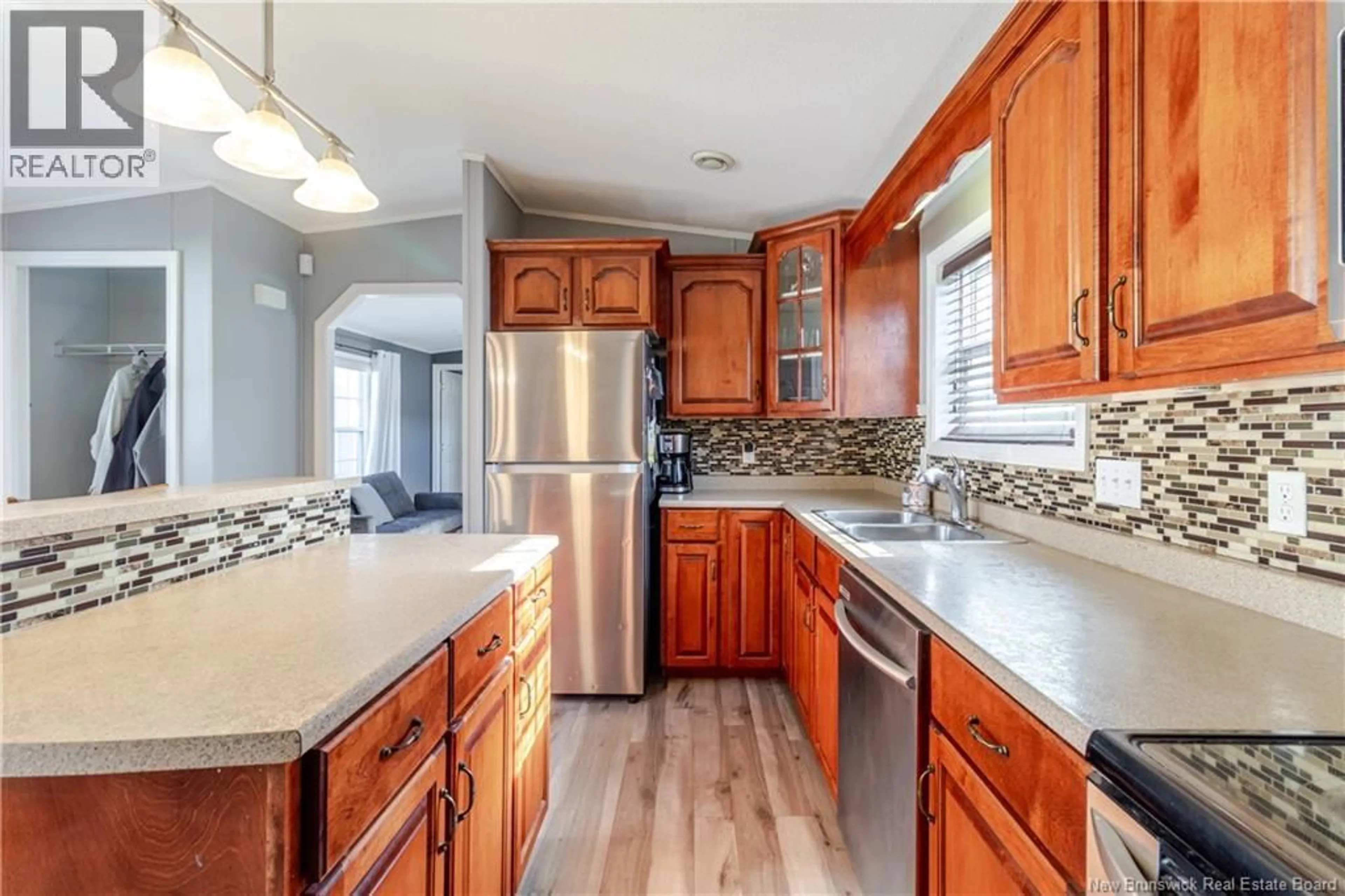 Open concept kitchen, ceramic/tile floor for 89 GLENMAR DRIVE, Fredericton New Brunswick E3G0S3