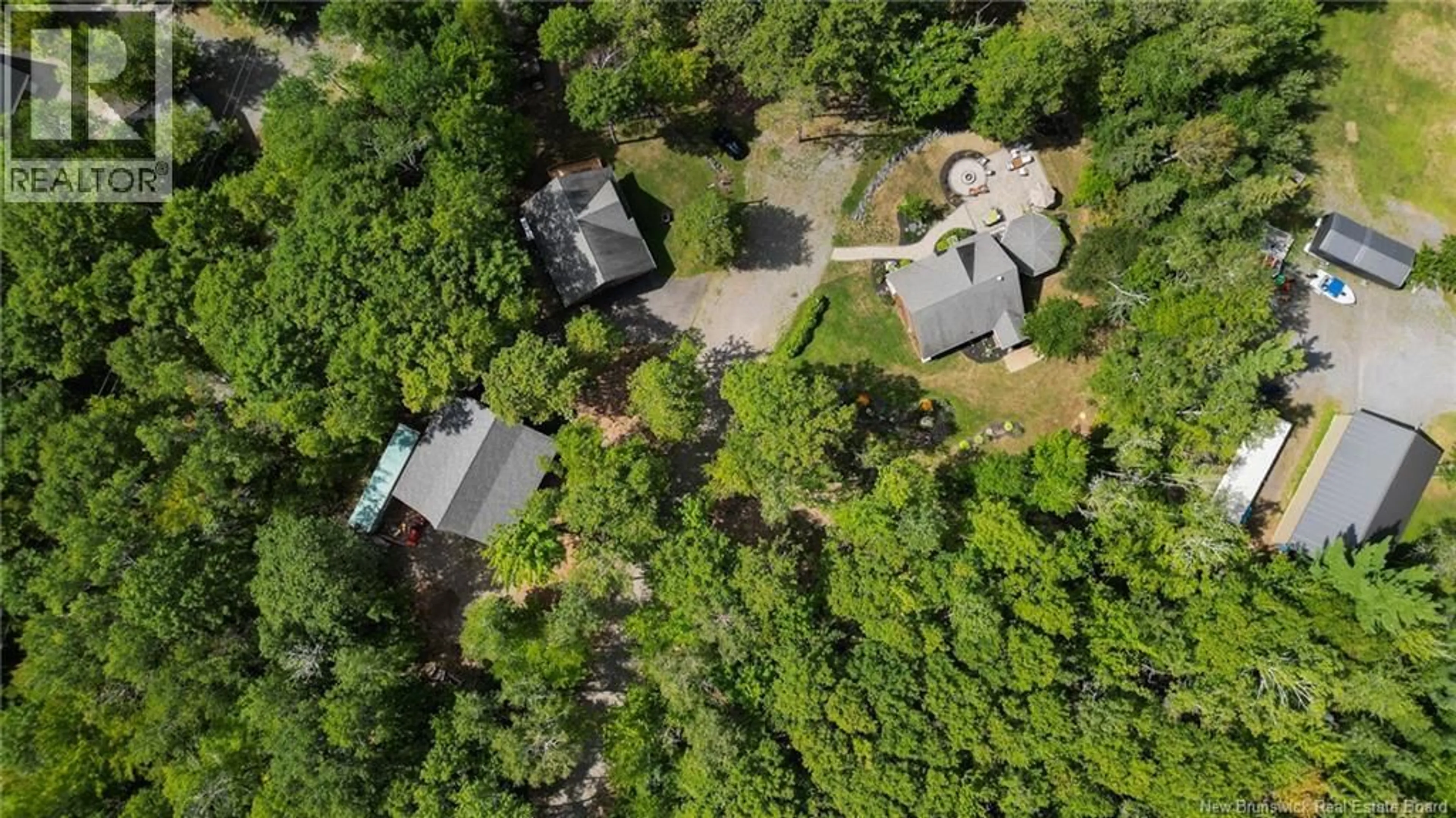 A pic from outside/outdoor area/front of a property/back of a property/a pic from drone, forest/trees view for 1152 SCENIC NARROWS BOULEVARD, Cambridge-Narrows New Brunswick E4C2N2