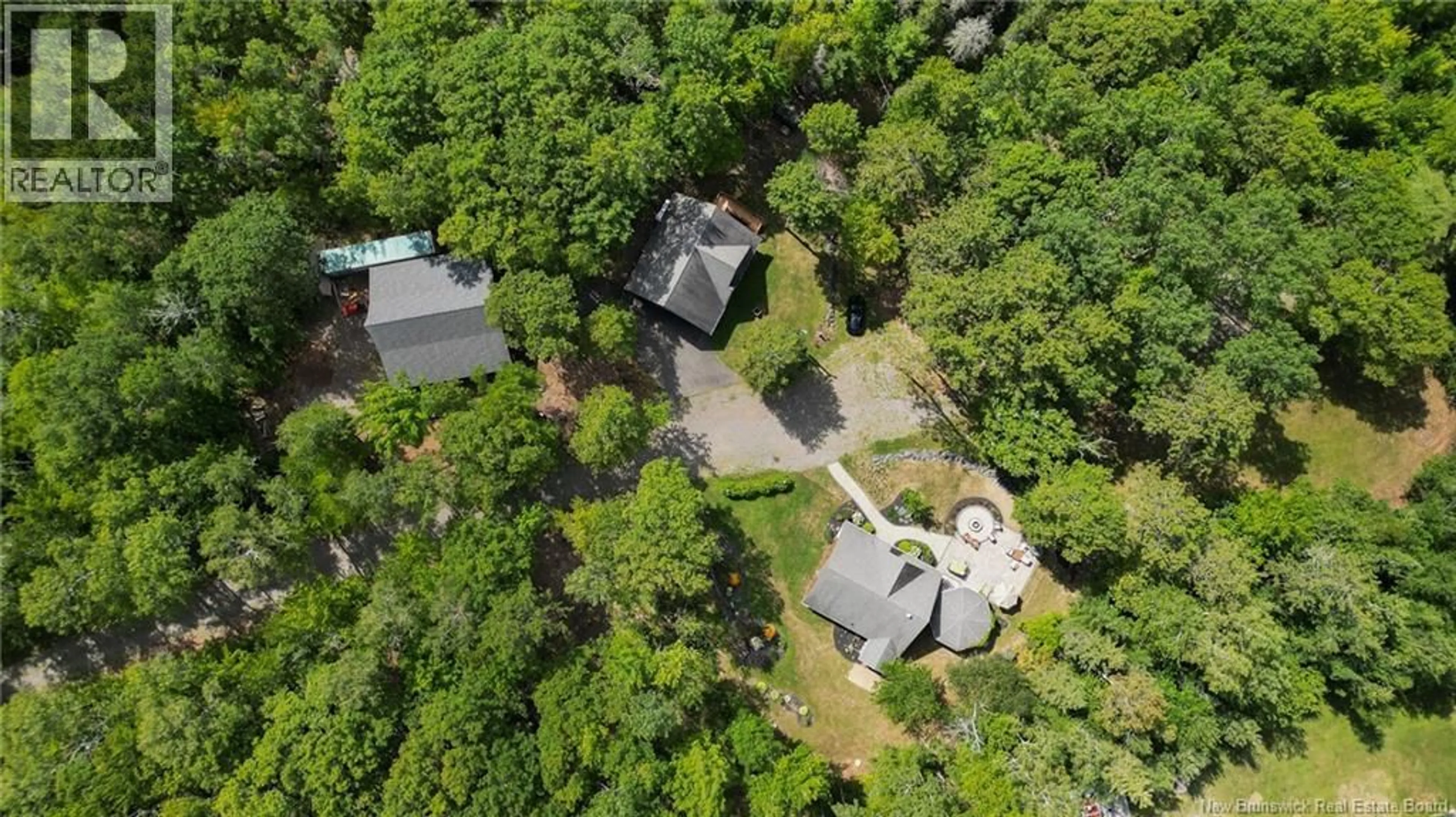 A pic from outside/outdoor area/front of a property/back of a property/a pic from drone, forest/trees view for 1152 SCENIC NARROWS BOULEVARD, Cambridge-Narrows New Brunswick E4C2N2