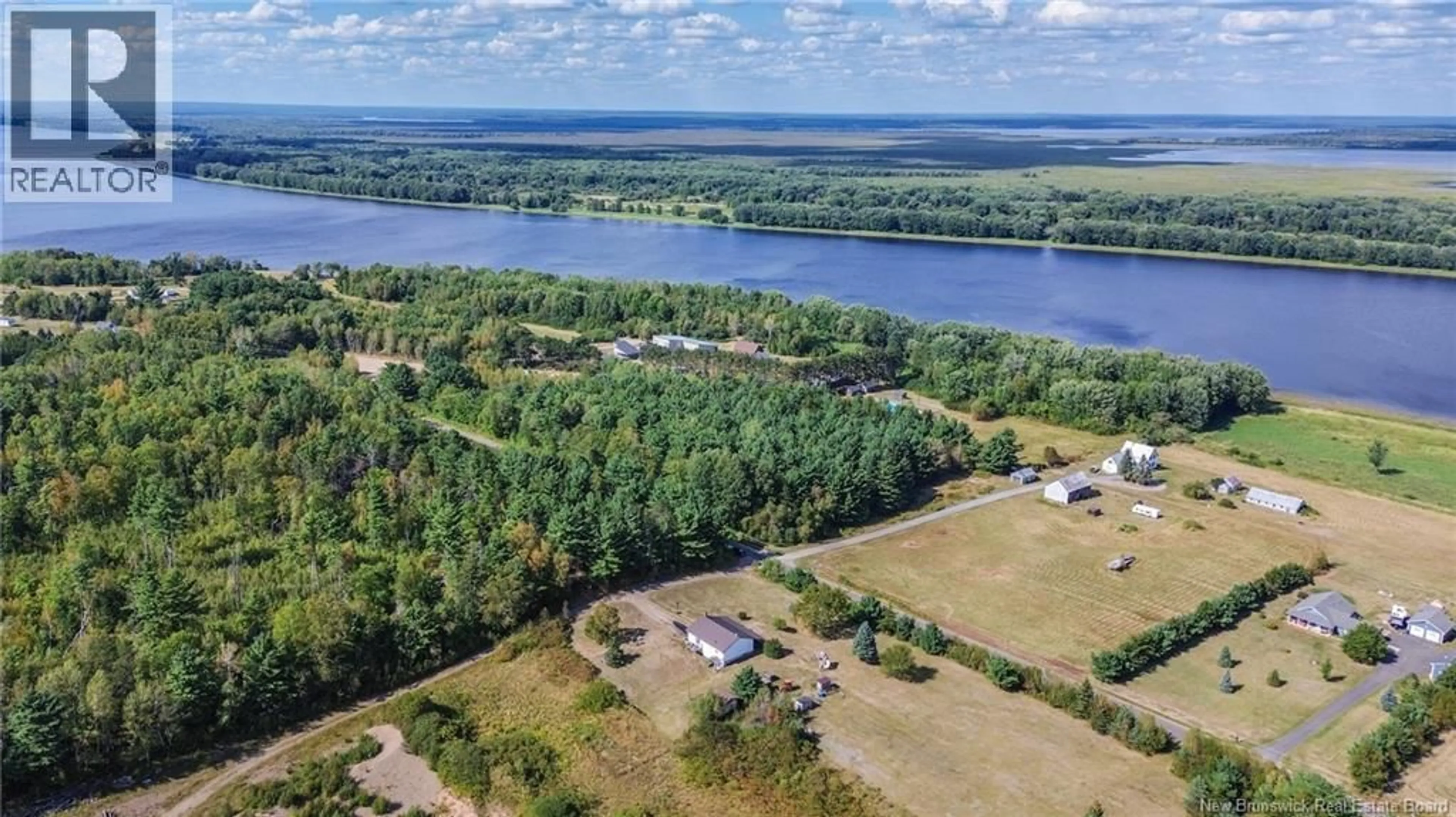 A pic from outside/outdoor area/front of a property/back of a property/a pic from drone, water/lake/river/ocean view for 198 UPPER COYTOWN ROAD, Upper Gagetown New Brunswick E5M1R2