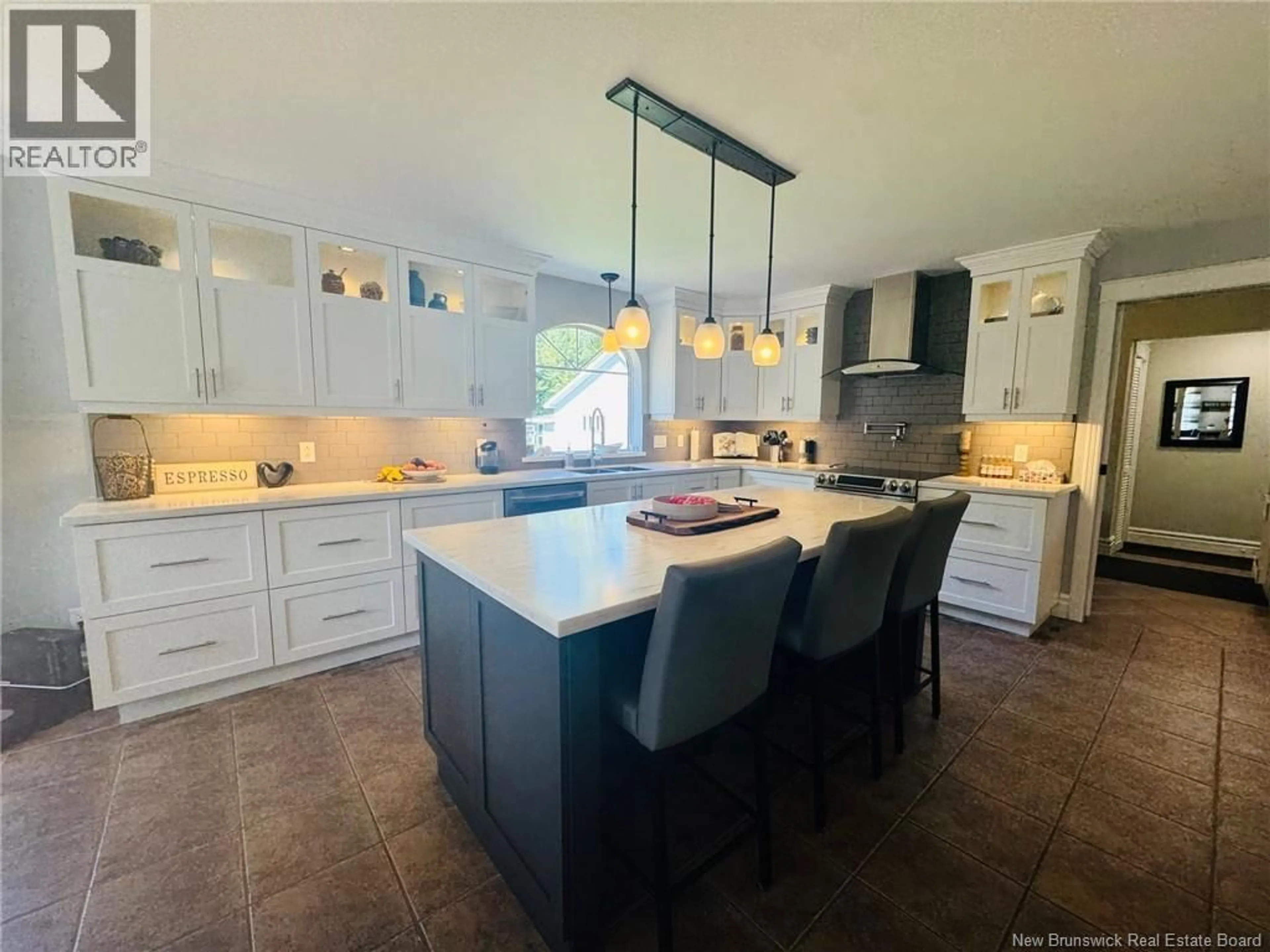 Open concept kitchen, ceramic/tile floor for 416 SANSOM STREET, Dalhousie New Brunswick E8C2L2