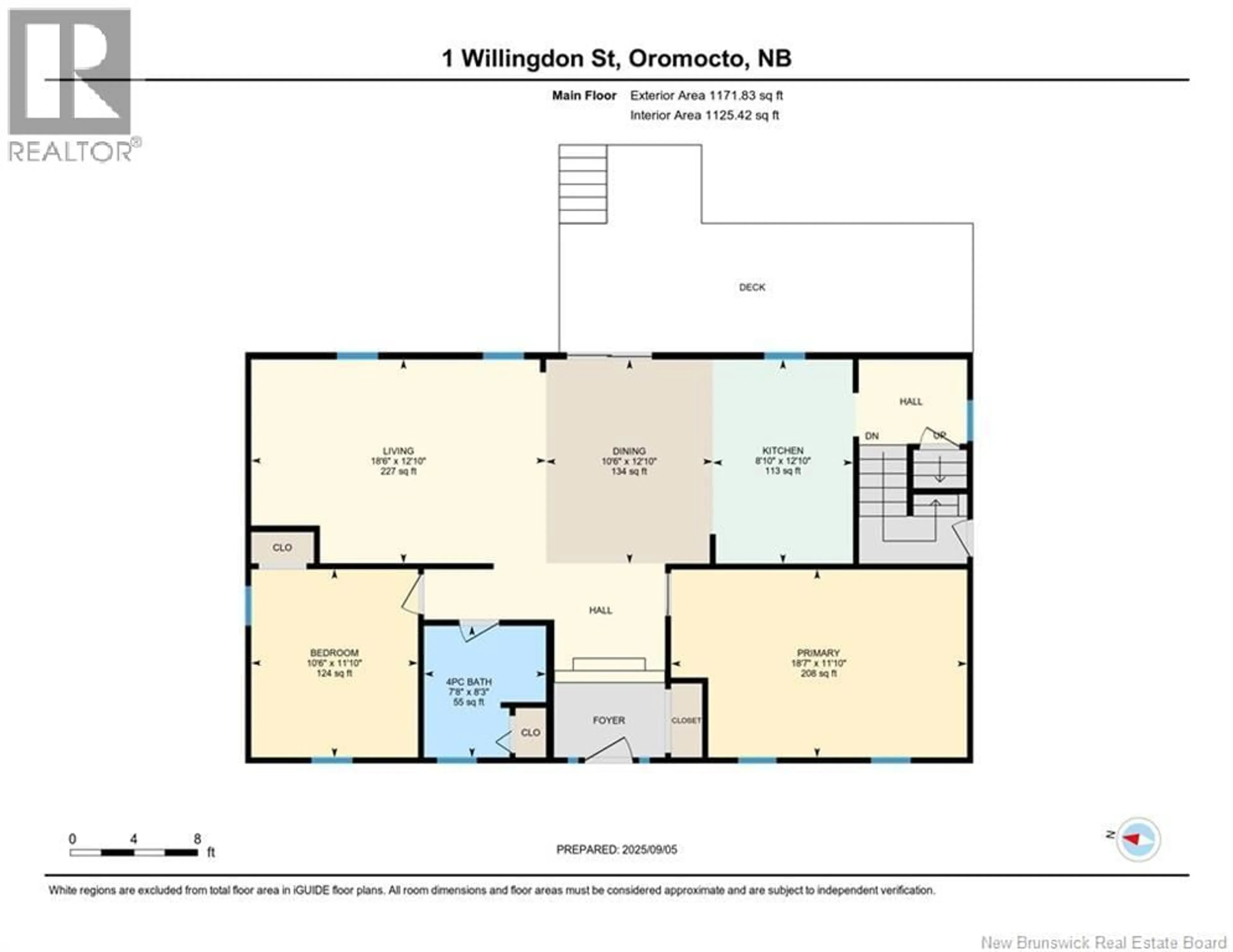 Floor plan for 1 WILLINGDON STREET, Oromocto New Brunswick E2V2S2