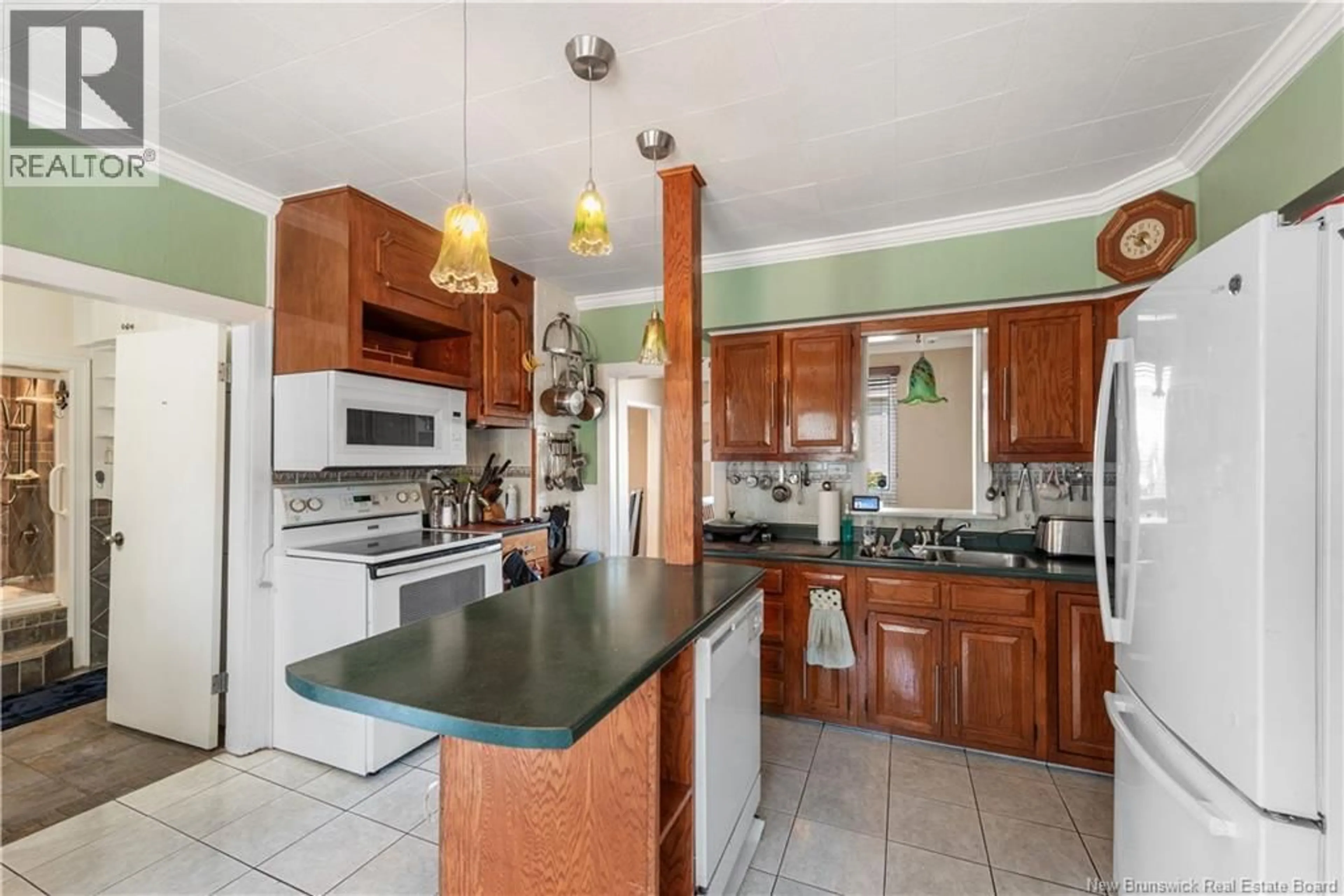 Open concept kitchen, ceramic/tile floor for 113 KILLAM DRIVE, Moncton New Brunswick E1C3R9