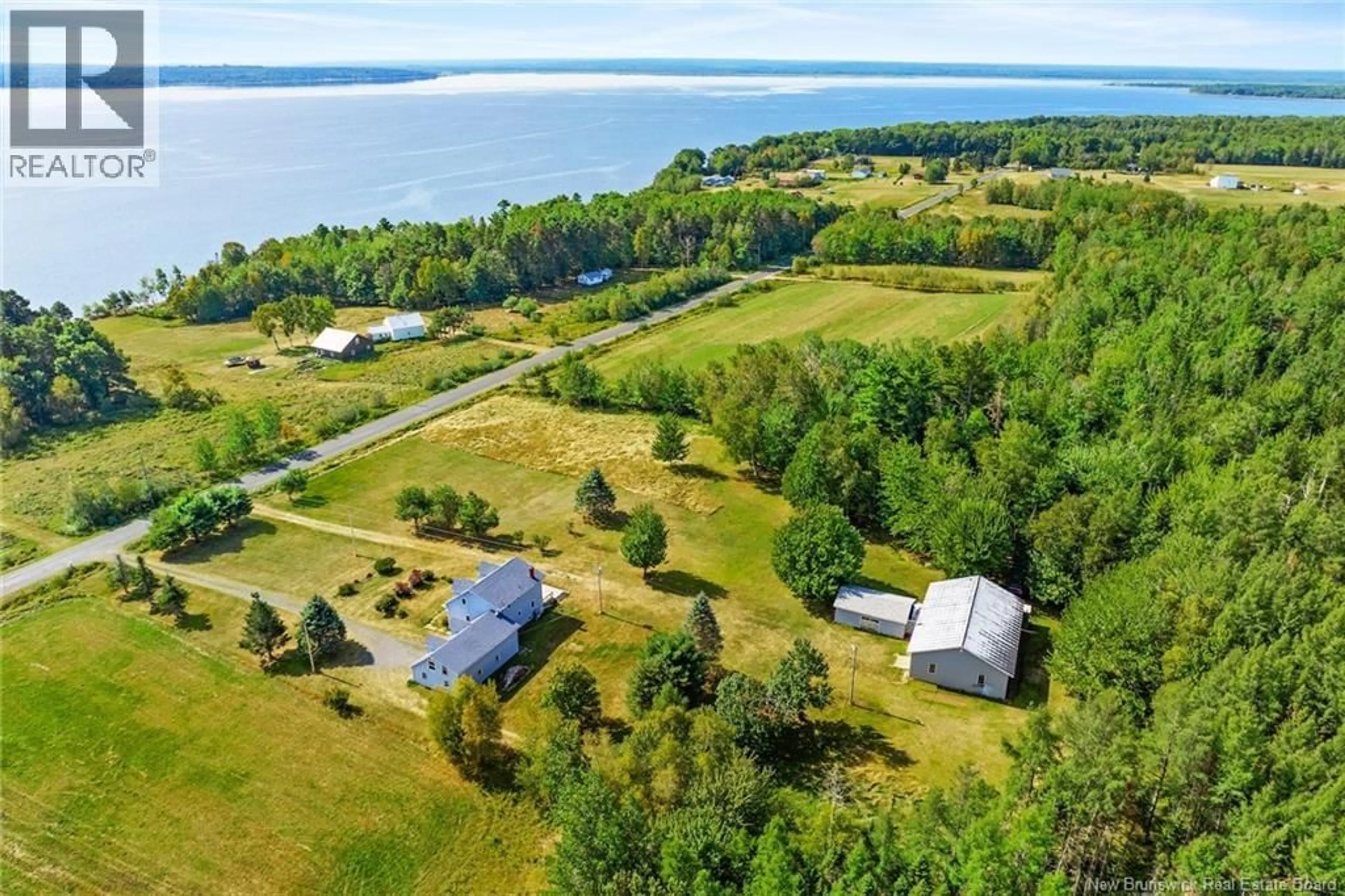 A pic from outside/outdoor area/front of a property/back of a property/a pic from drone, water/lake/river/ocean view for 250 SCOTCHTOWN ROAD, Scotchtown New Brunswick E4B1W7