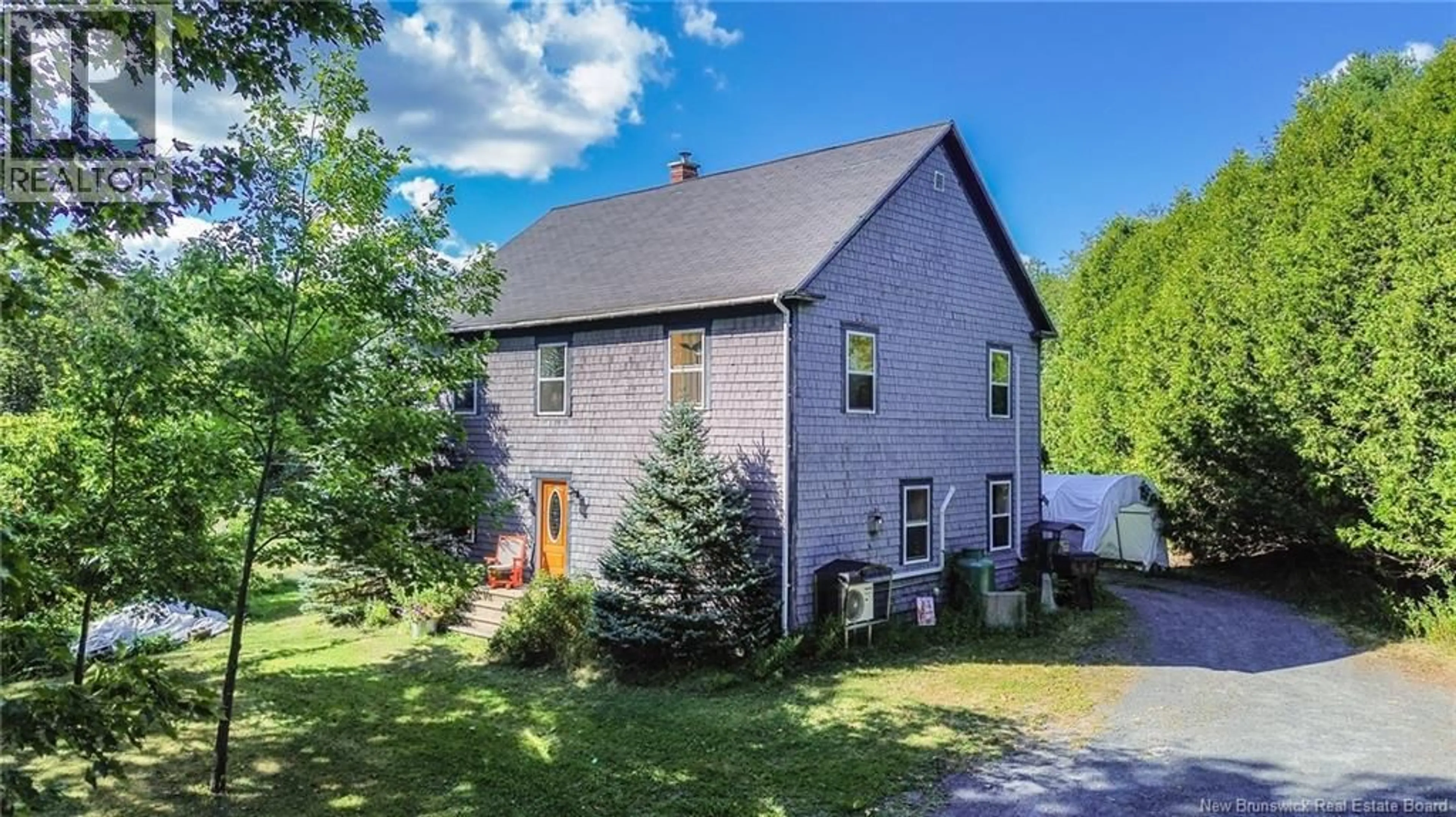 A pic from outside/outdoor area/front of a property/back of a property/a pic from drone, street for 419 MAZEROLLE SETTLEMENT ROAD, Upper Kingsclear New Brunswick E3E1X6