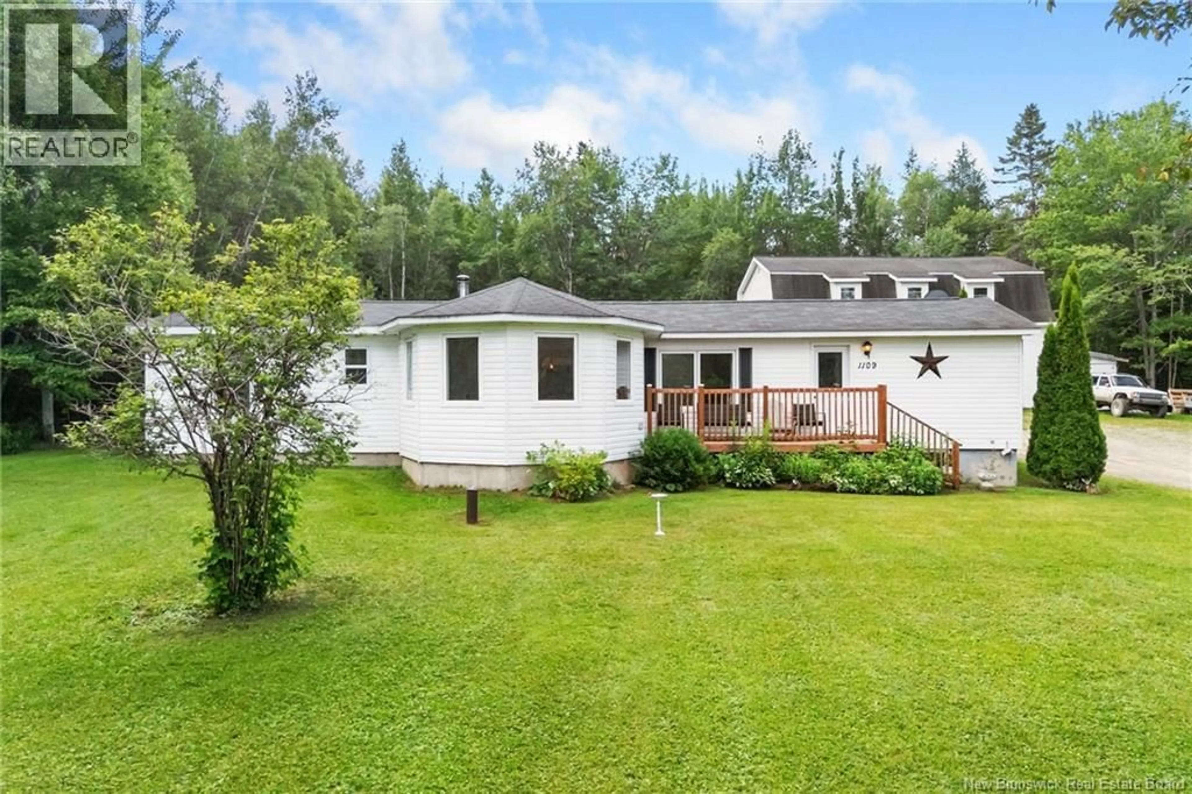 A pic from outside/outdoor area/front of a property/back of a property/a pic from drone, unknown for 1109 POST ROAD, Chipman New Brunswick E4A1T8