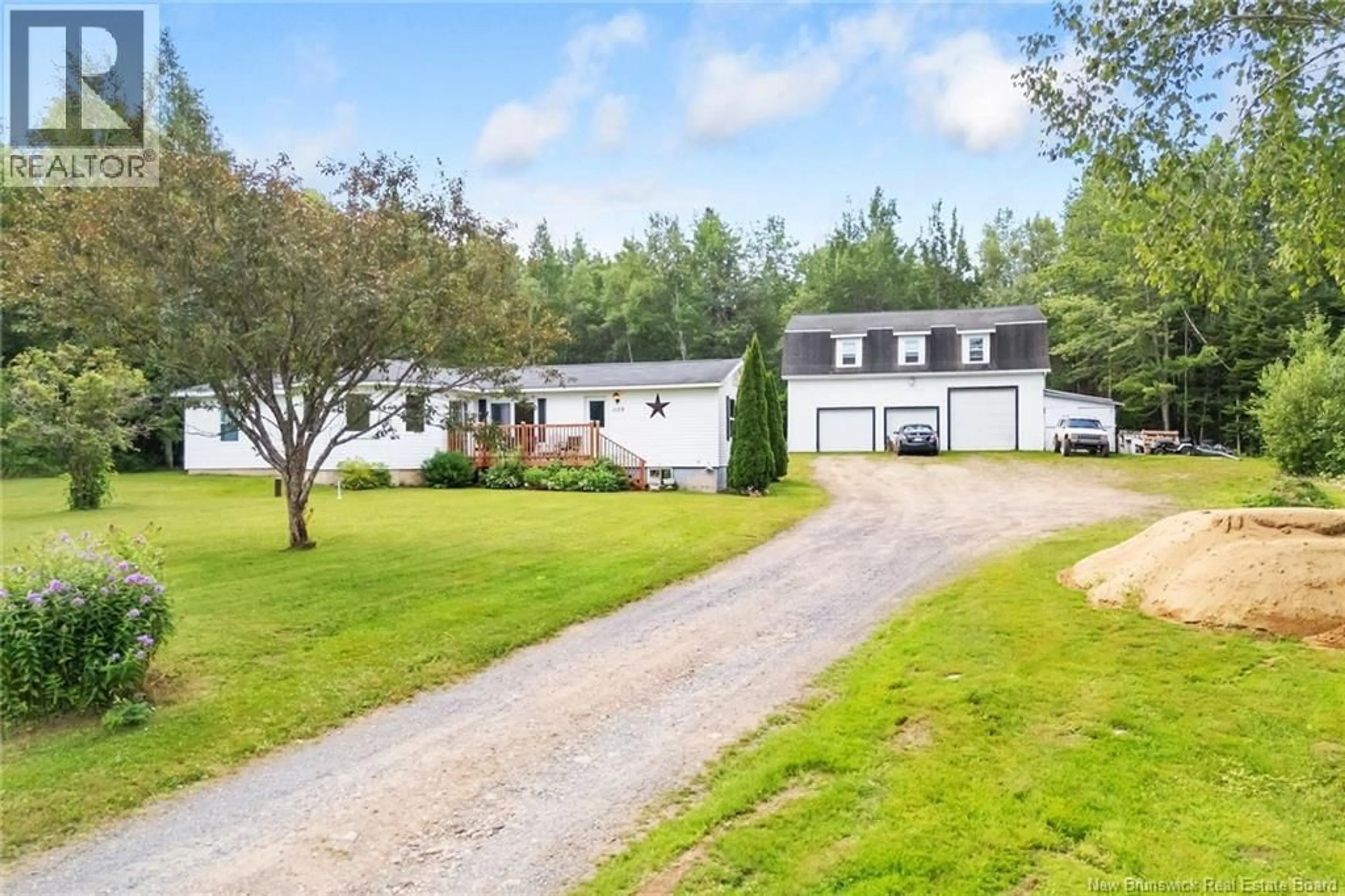 A pic from outside/outdoor area/front of a property/back of a property/a pic from drone, unknown for 1109 POST ROAD, Chipman New Brunswick E4A1T8