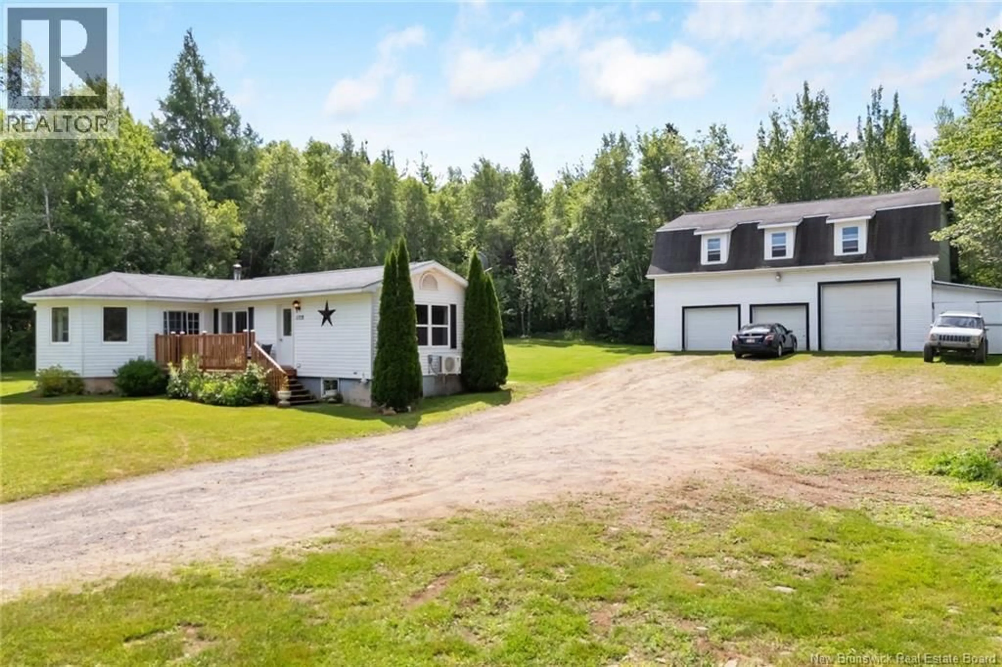 A pic from outside/outdoor area/front of a property/back of a property/a pic from drone, unknown for 1109 POST ROAD, Chipman New Brunswick E4A1T8