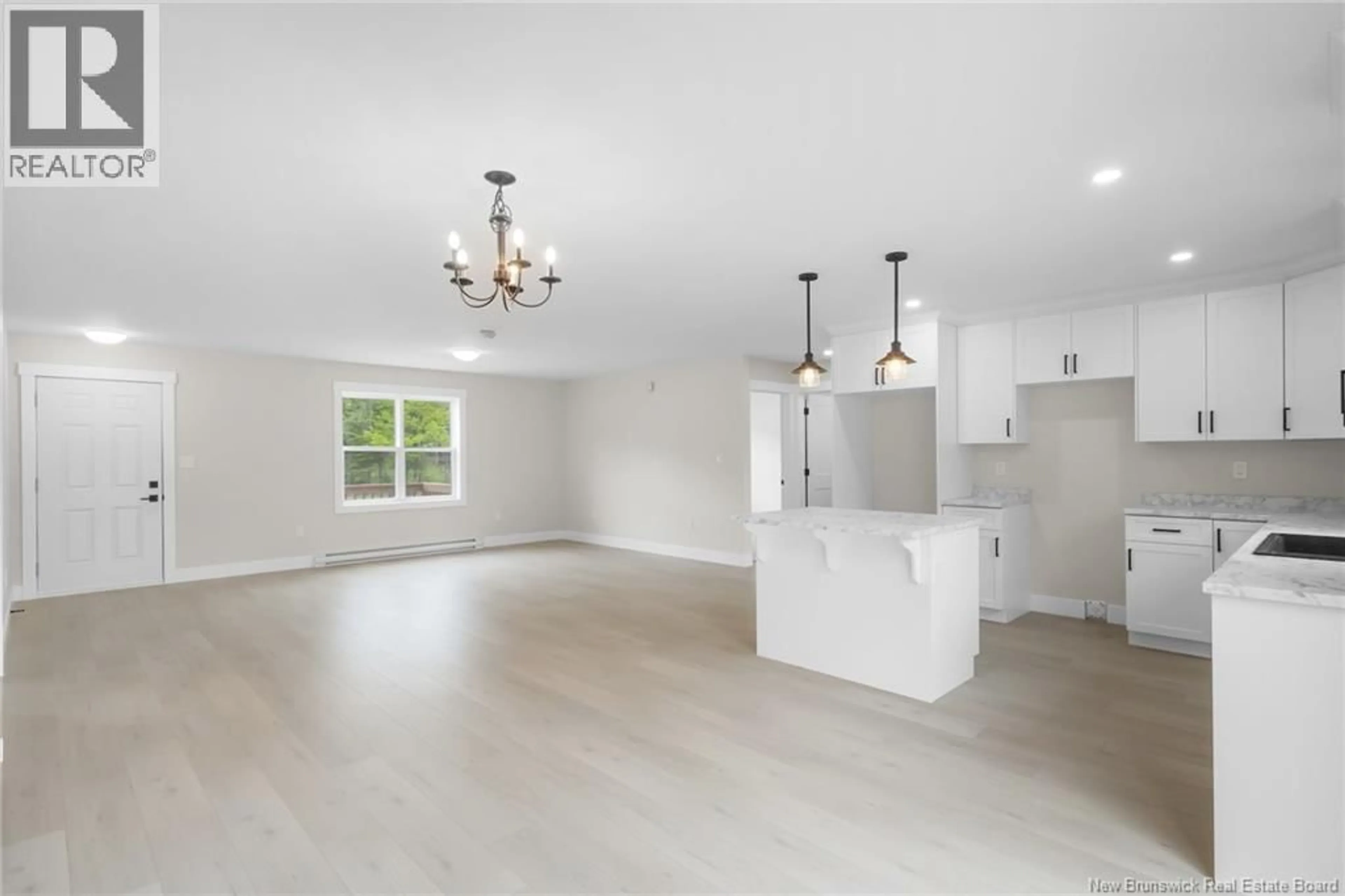 Open concept kitchen, ceramic/tile floor for 132 HORSEMAN ROAD, Fredericton Junction New Brunswick E5L1W5