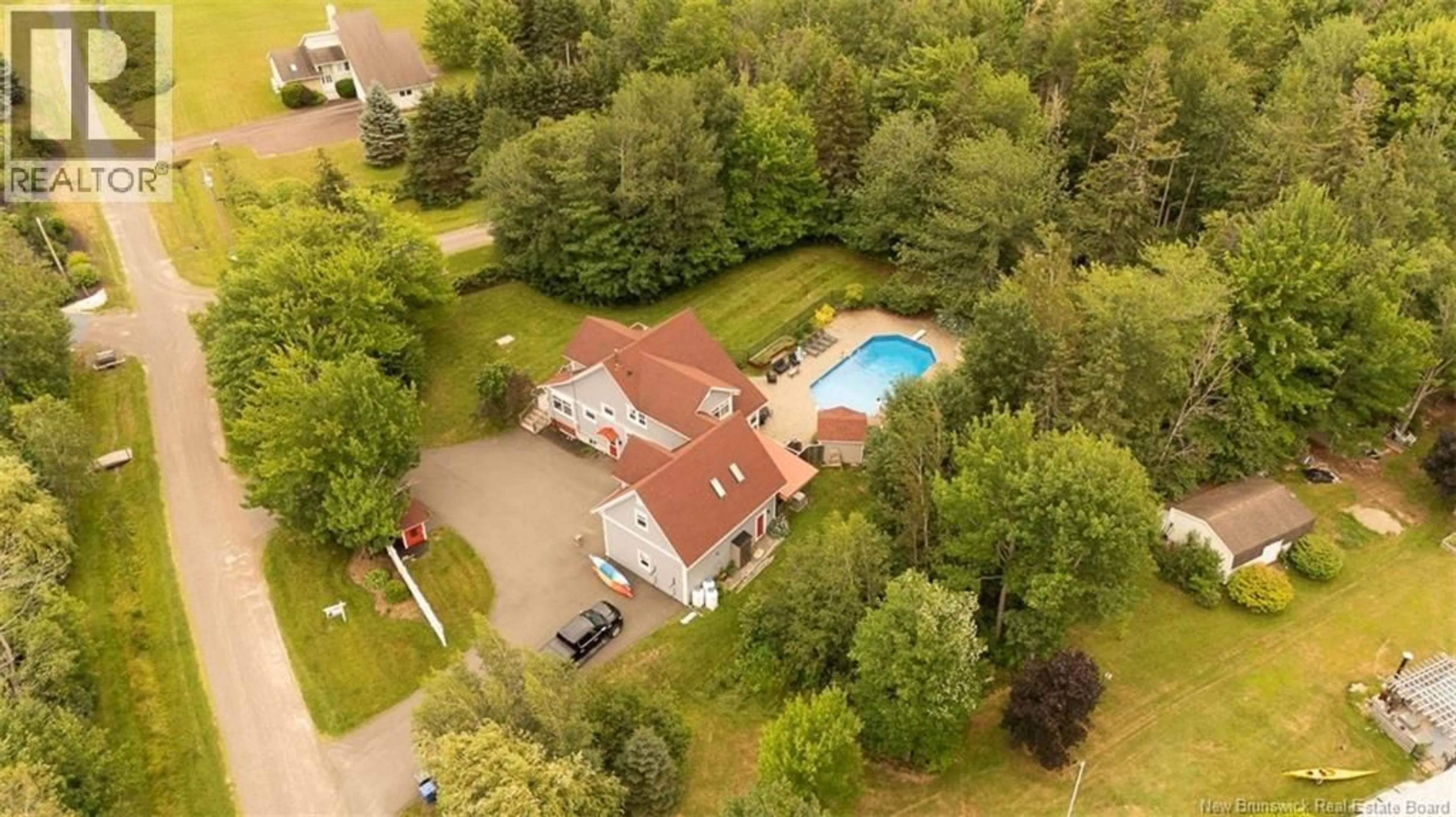 A pic from outside/outdoor area/front of a property/back of a property/a pic from drone, unknown for 80 MARTIN ROAD, Grande-Digue New Brunswick E4R4V6