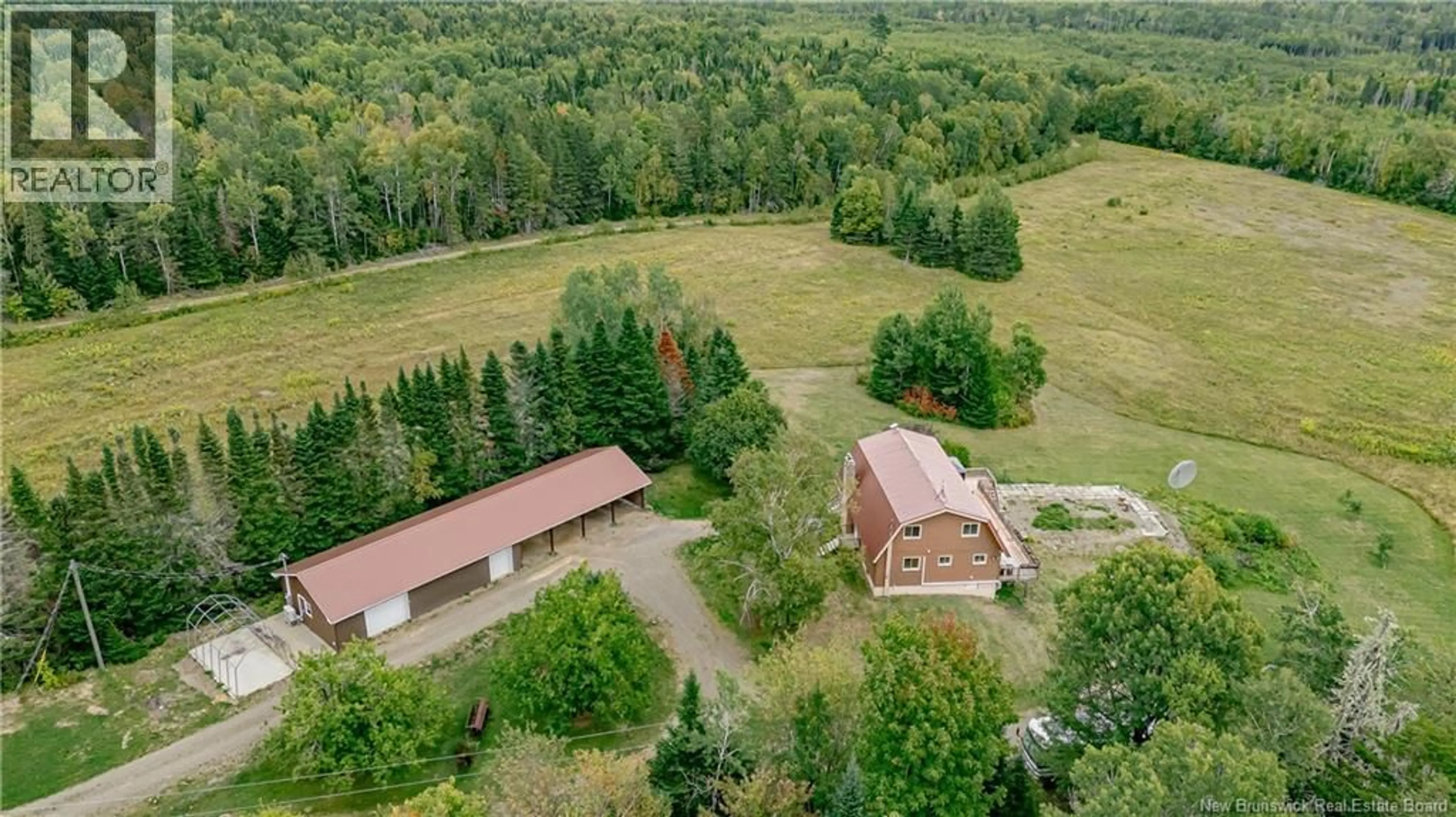 A pic from outside/outdoor area/front of a property/back of a property/a pic from drone, forest/trees view for 378 BRIGHTON CROSS RD, East Brighton New Brunswick E7P2J5