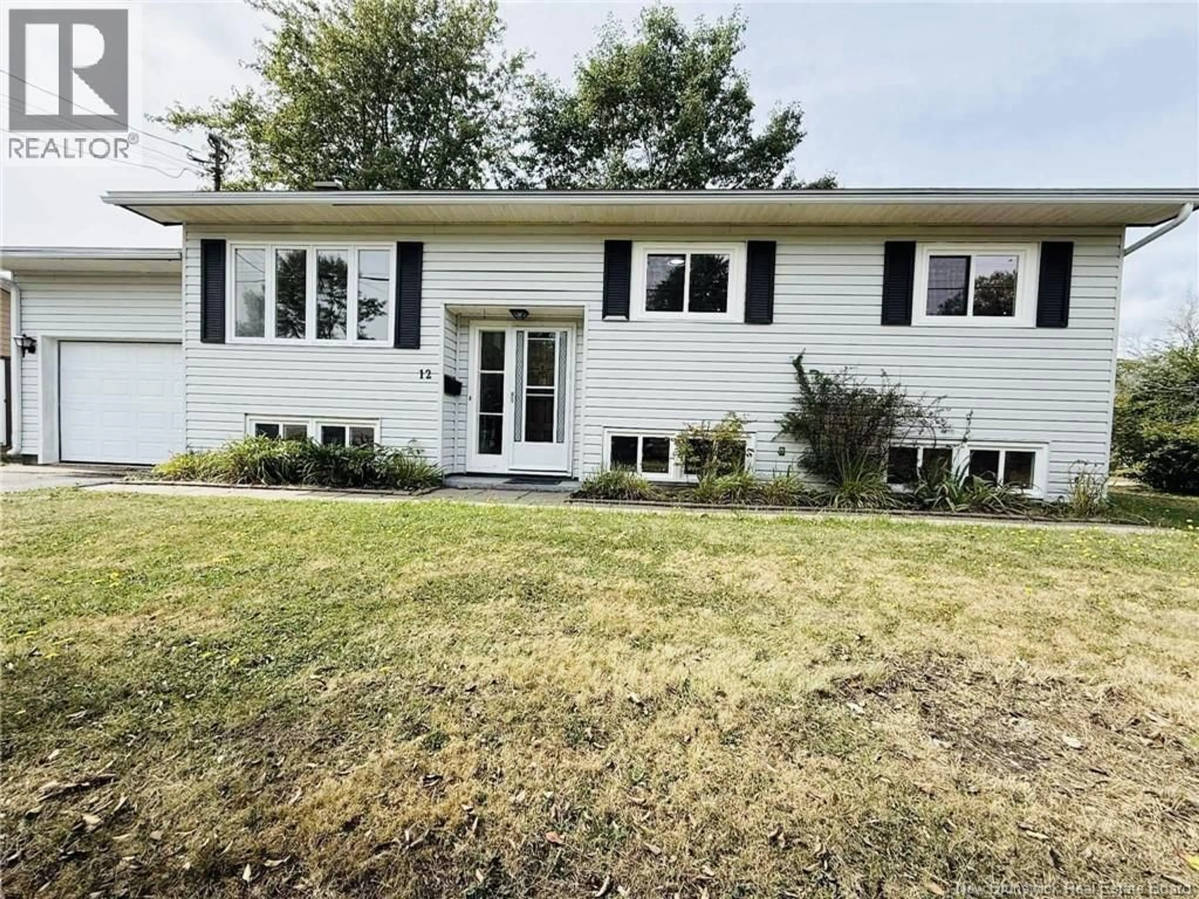 Home with vinyl exterior material, street for 12 GLENGARRY DRIVE, Saint John New Brunswick E2J2Y1