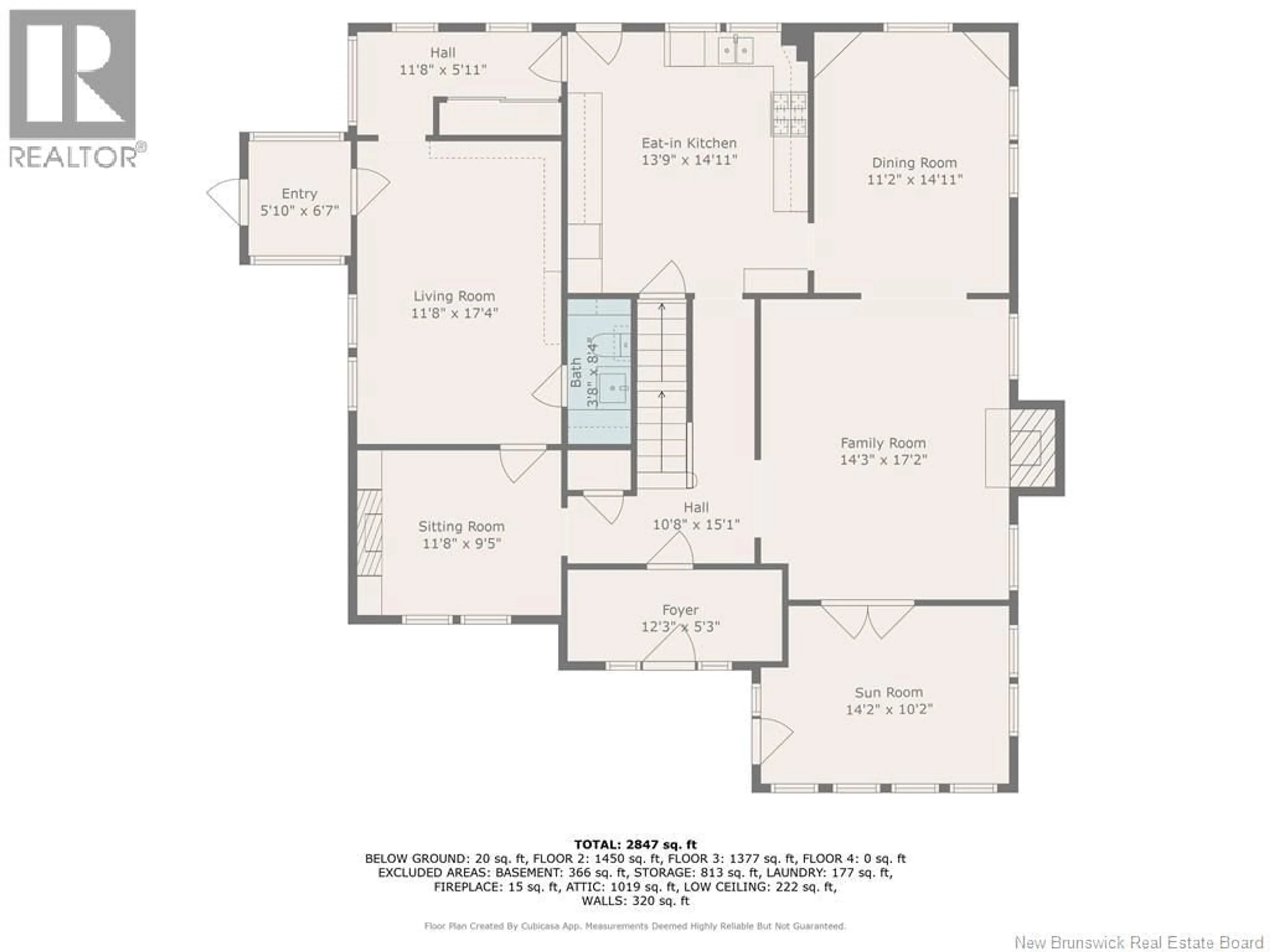Floor plan for 157 RENFREW, Dalhousie New Brunswick E8C2H9