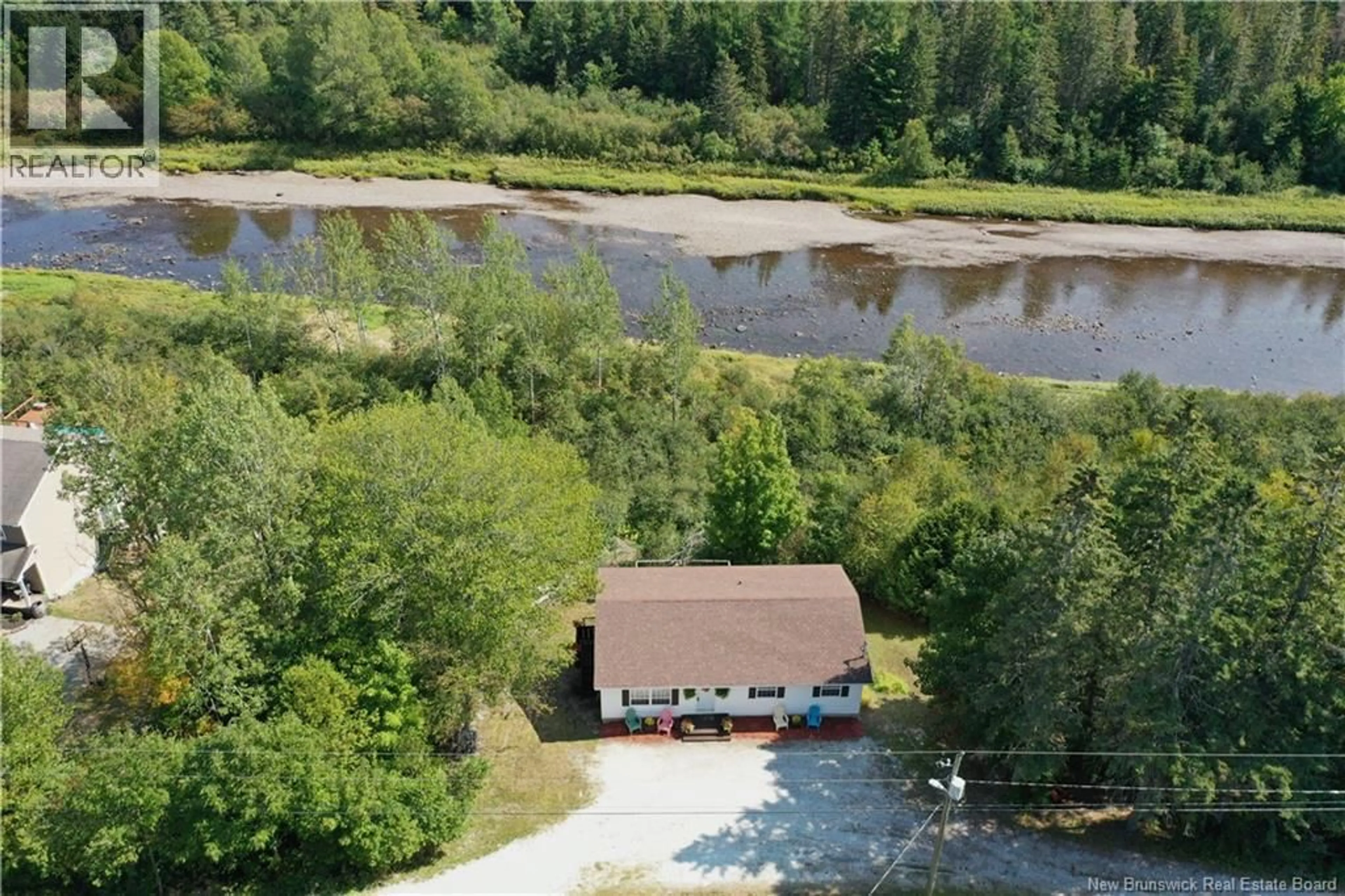 A pic from outside/outdoor area/front of a property/back of a property/a pic from drone, water/lake/river/ocean view for 1146 860 ROUTE, Smithtown New Brunswick E5N4A3