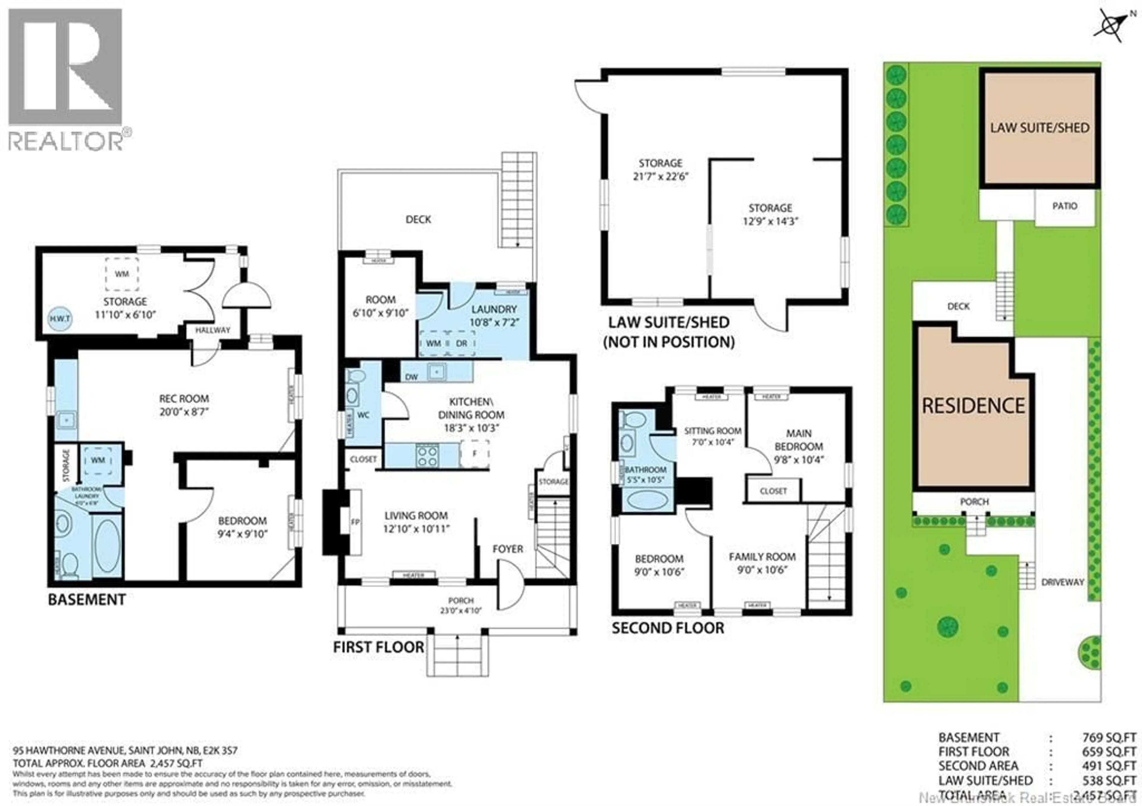 Floor plan for 95 HAWTHORNE AVENUE, Saint John New Brunswick E2K3S7