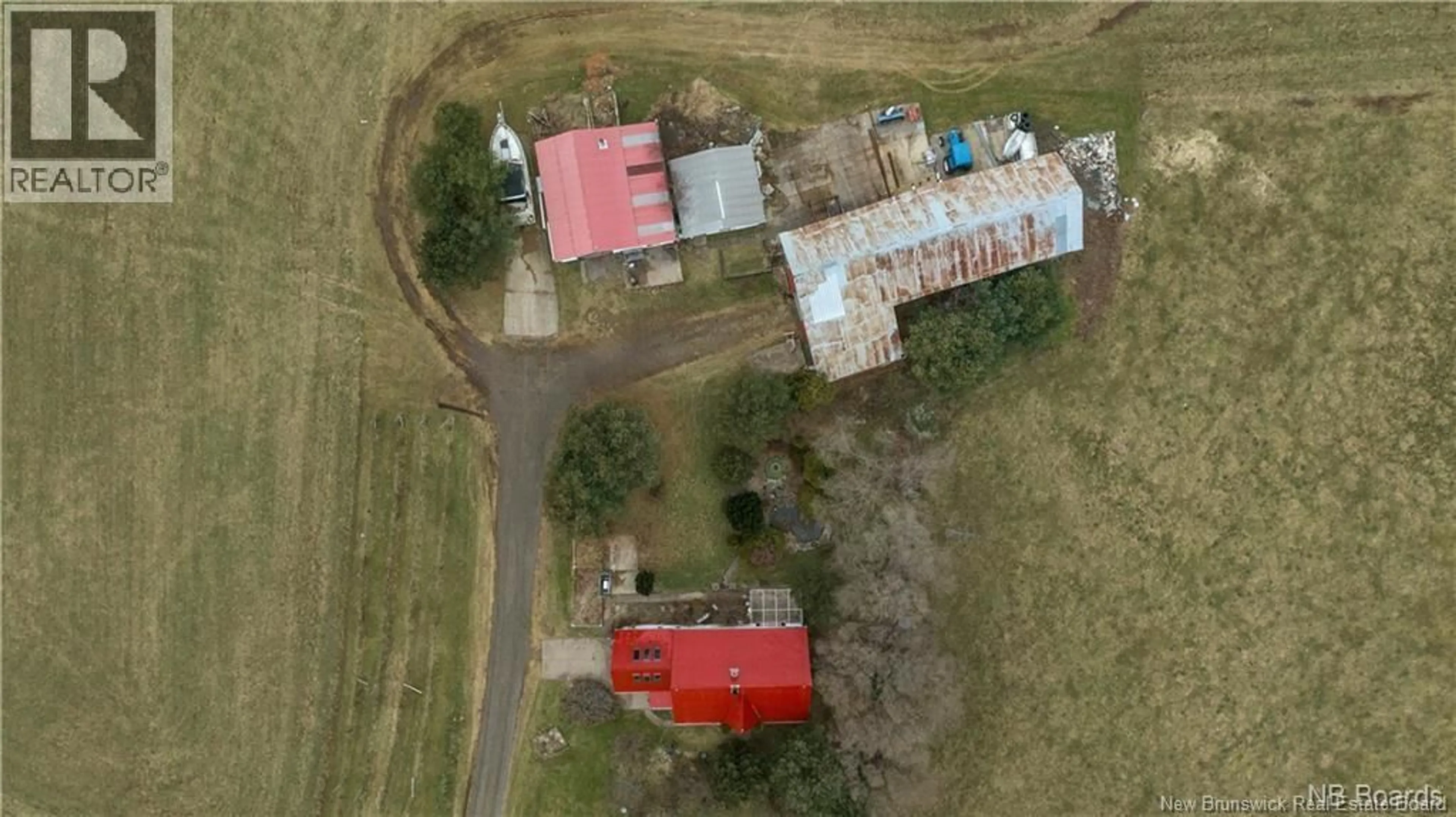 A pic from outside/outdoor area/front of a property/back of a property/a pic from drone, building for 689 CARPENTER BALD HILL ROAD, Wickham New Brunswick E5T3W7