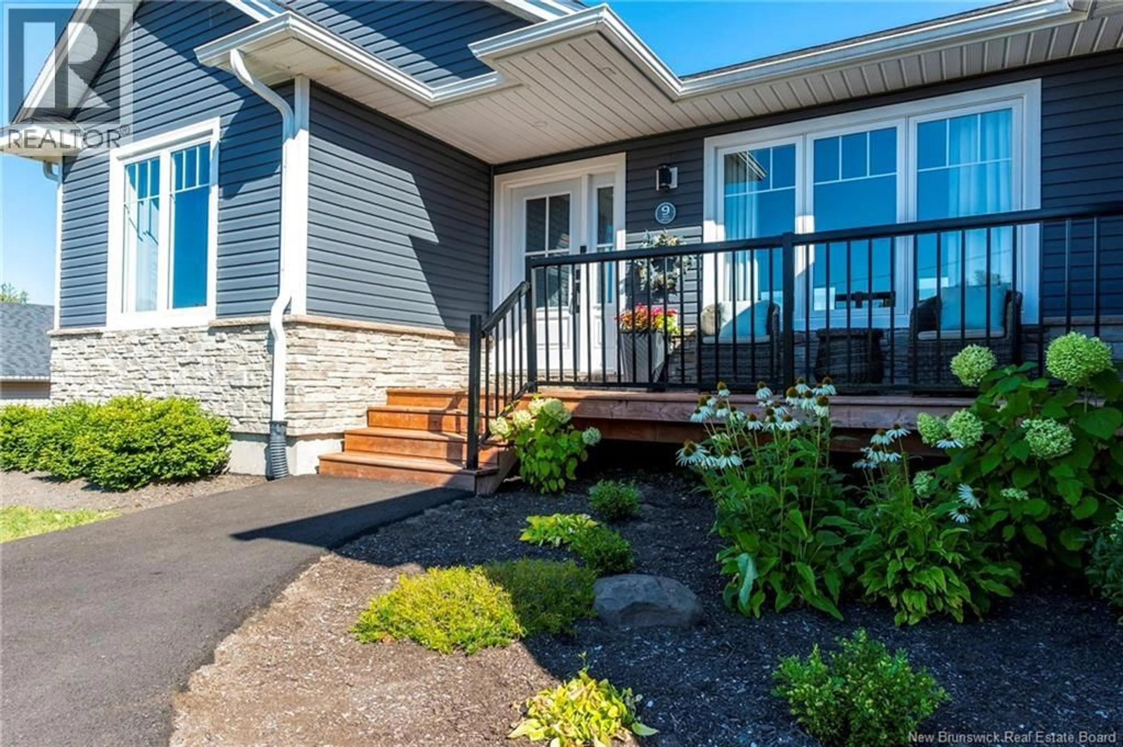 Home with vinyl exterior material, street for 9 APPLE BLOSSOM TRAIL, Hampton New Brunswick E5N0L8