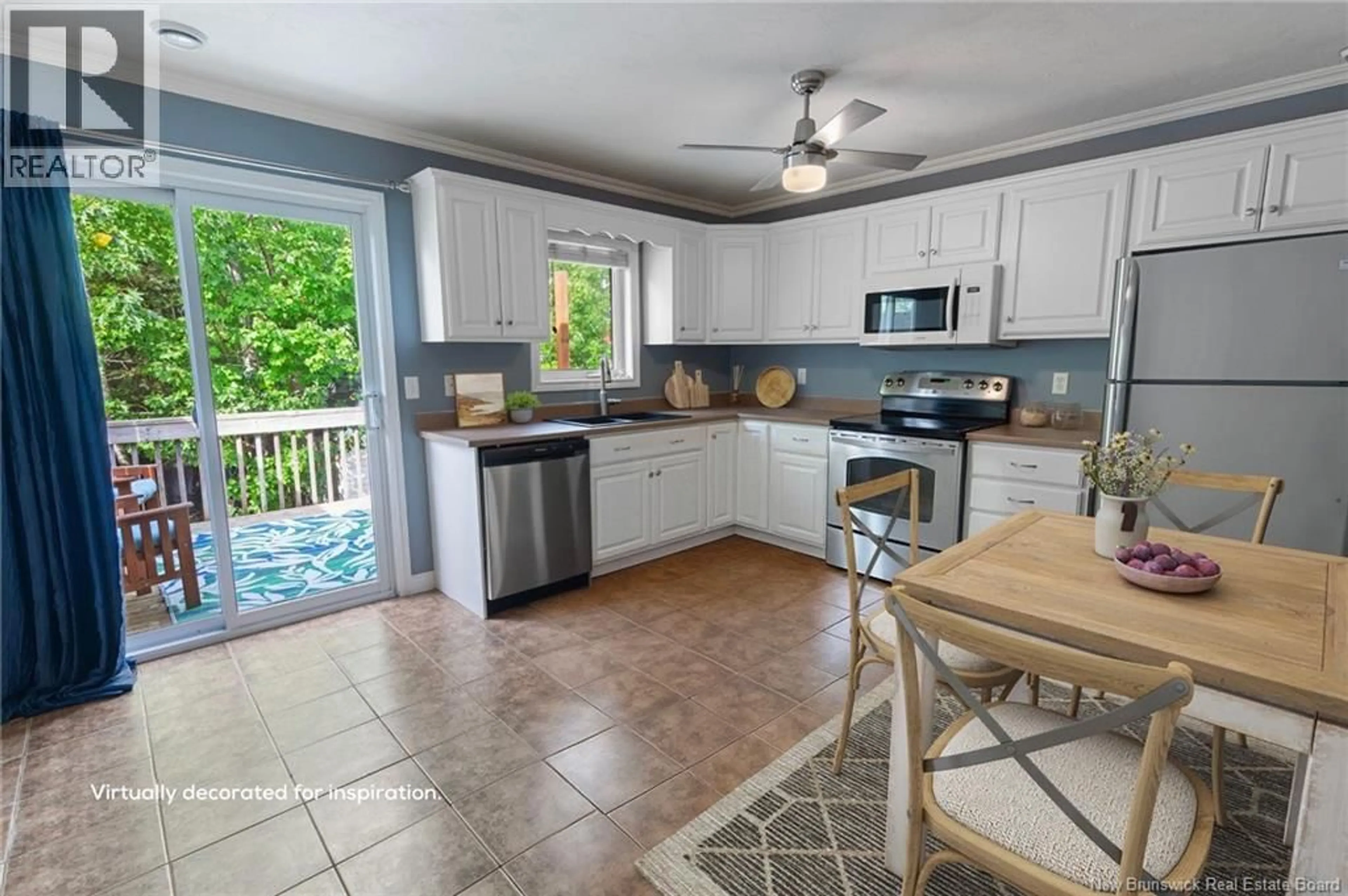 Open concept kitchen, ceramic/tile floor for 161 JORDAN CRESCENT, Moncton New Brunswick E1C0S5