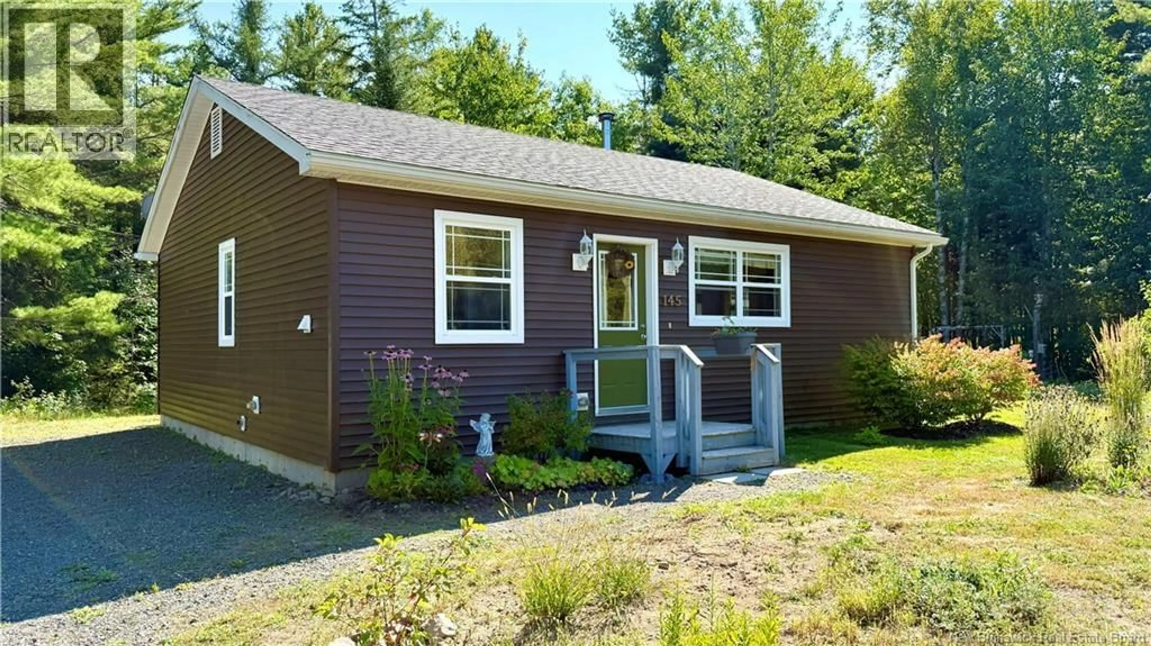 Home with vinyl exterior material, street for 145 ROUTE 480, Canisto New Brunswick E4X1N7