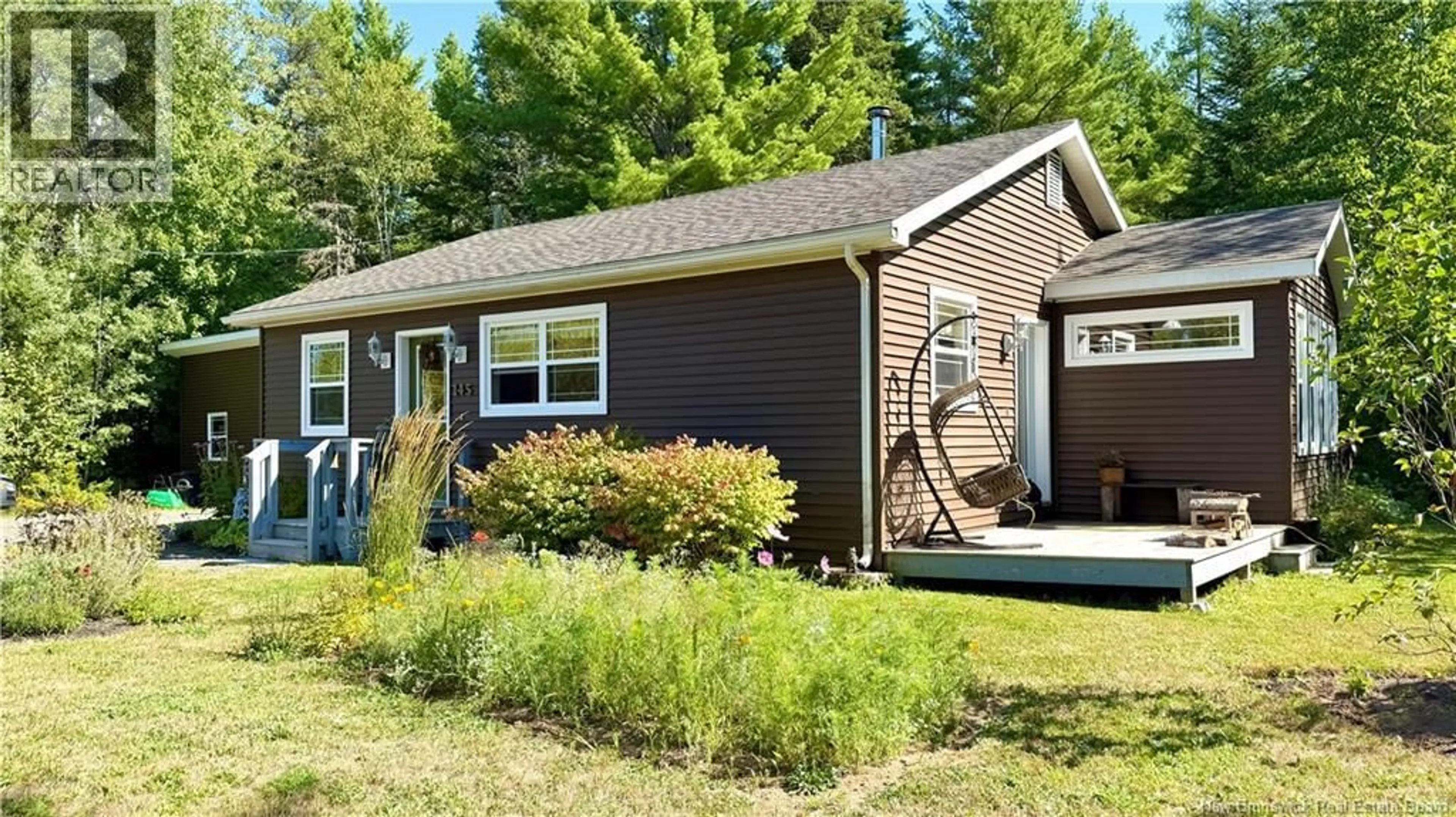 Home with vinyl exterior material, street for 145 ROUTE 480, Canisto New Brunswick E4X1N7