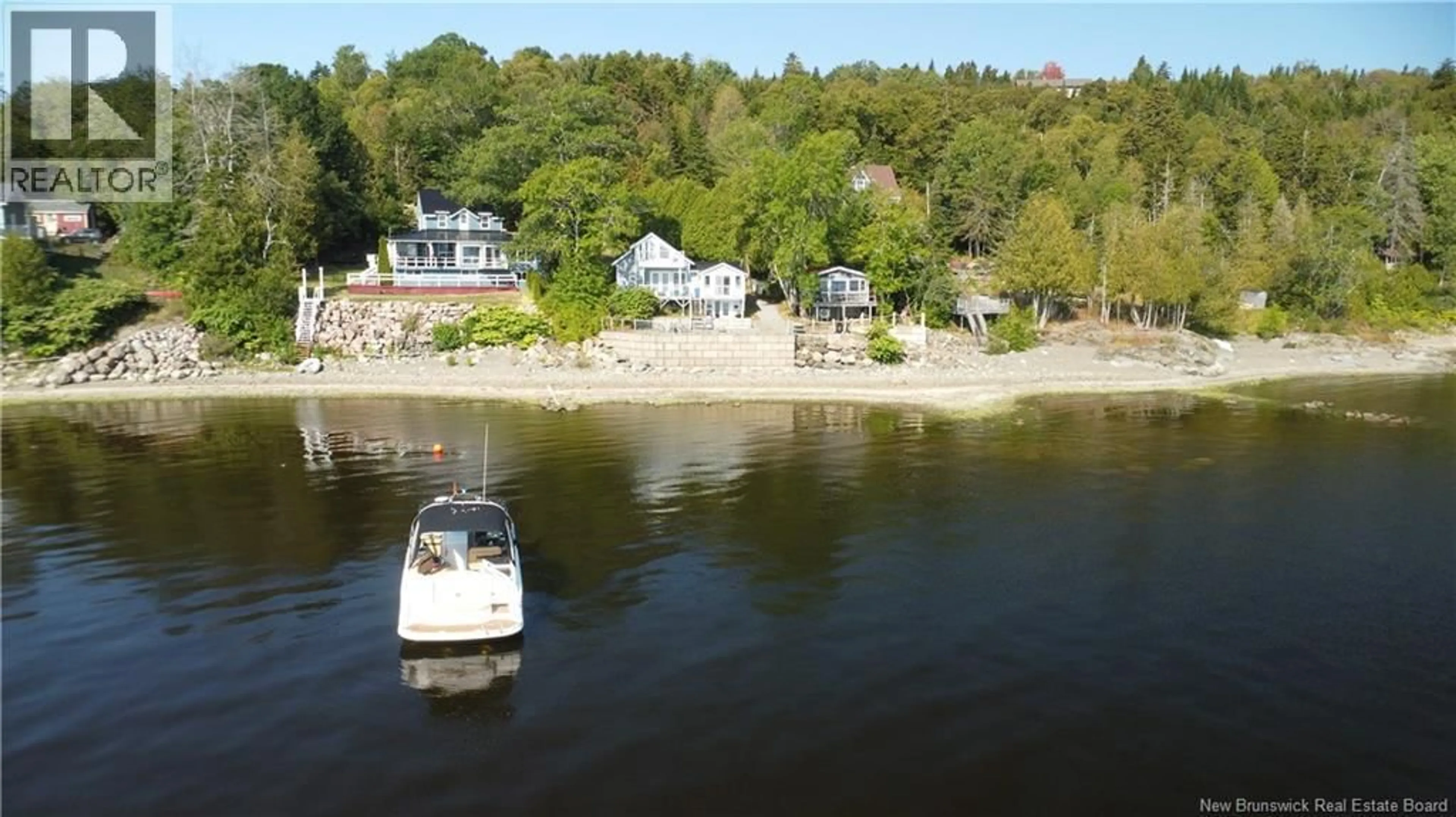 A pic from outside/outdoor area/front of a property/back of a property/a pic from drone, water/lake/river/ocean view for 6 IRVIN LANE, Grand Bay-Westfield New Brunswick E5K2L6