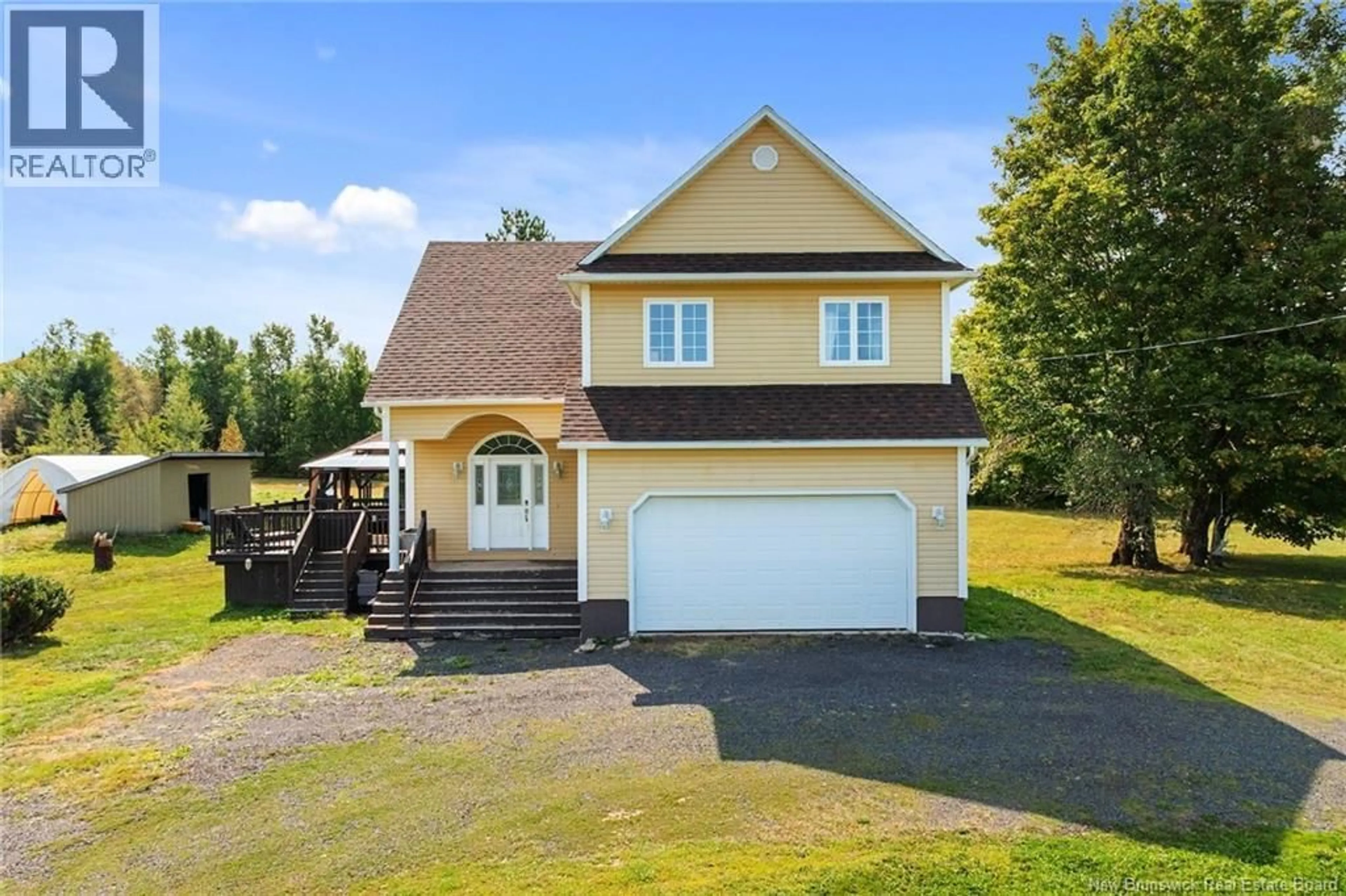A pic from outside/outdoor area/front of a property/back of a property/a pic from drone, unknown for 6664 ROUTE 10, Upper Salmon Creek New Brunswick E4A1H9