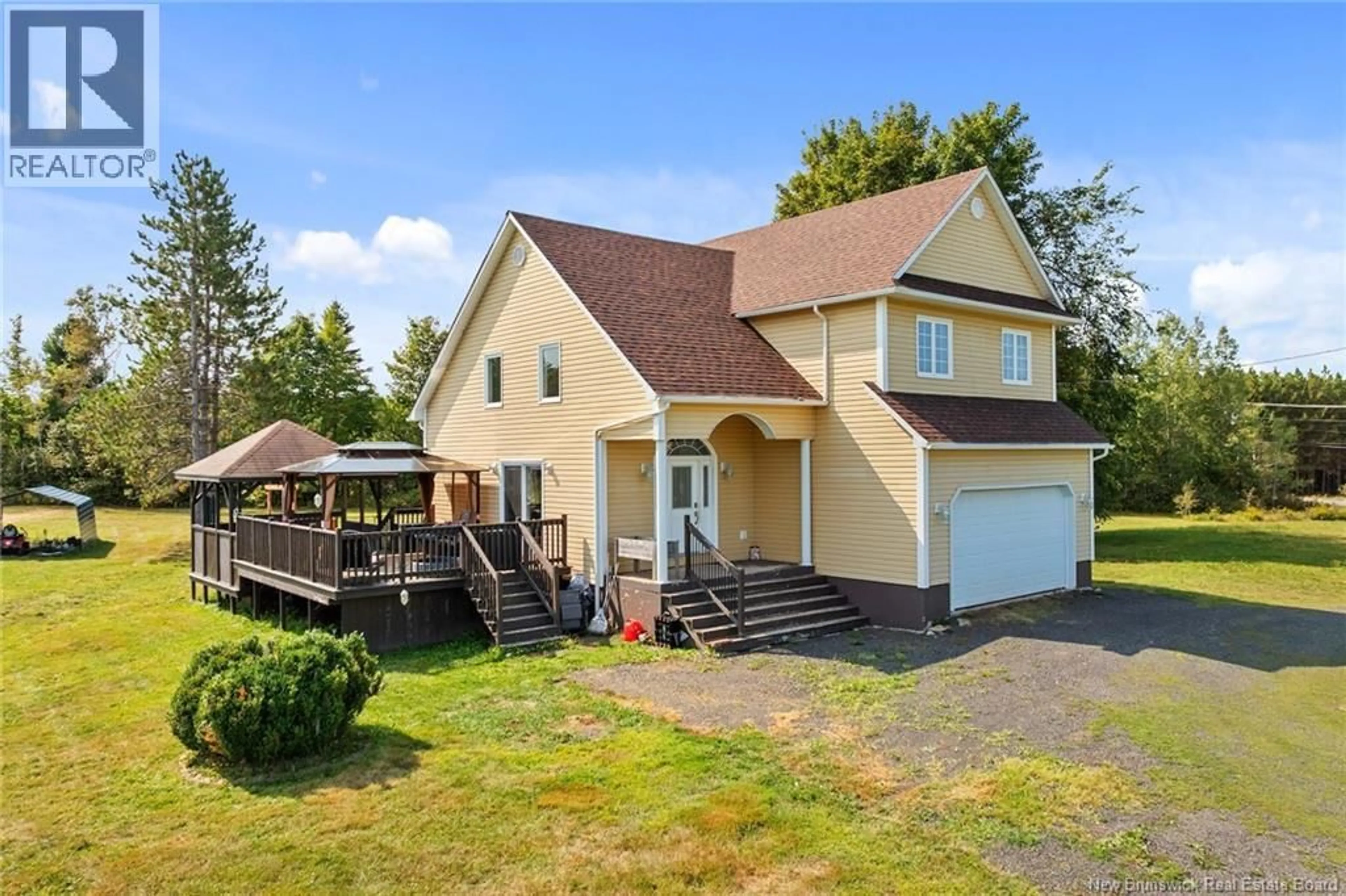 A pic from outside/outdoor area/front of a property/back of a property/a pic from drone, unknown for 6664 ROUTE 10, Upper Salmon Creek New Brunswick E4A1H9