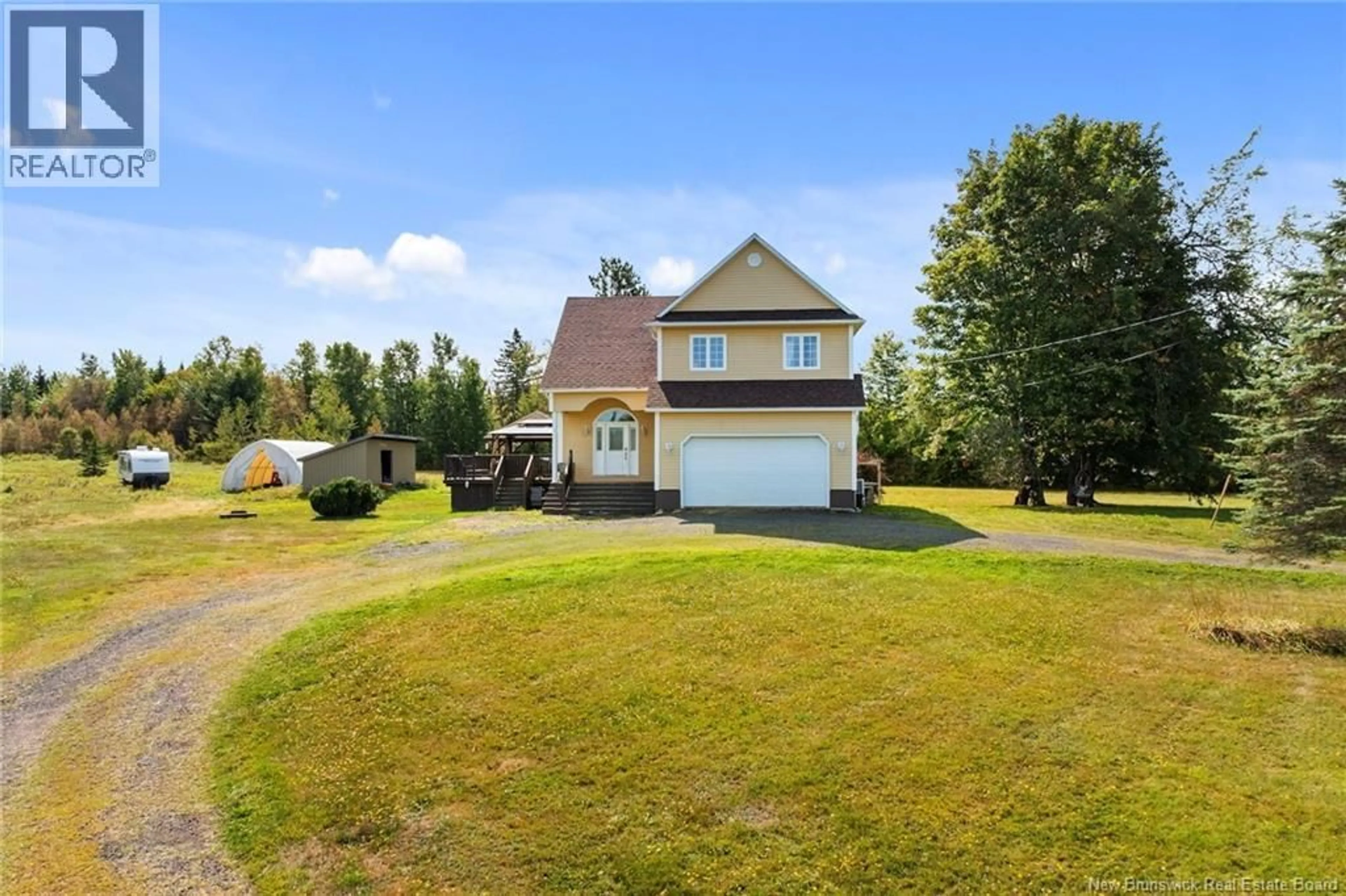 A pic from outside/outdoor area/front of a property/back of a property/a pic from drone, unknown for 6664 ROUTE 10, Upper Salmon Creek New Brunswick E4A1H9