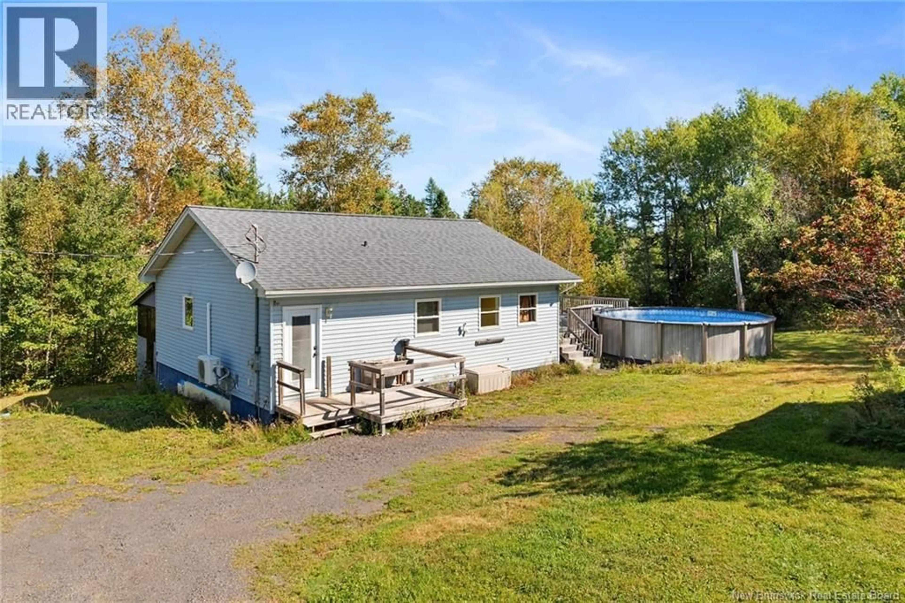 A pic from outside/outdoor area/front of a property/back of a property/a pic from drone, water/lake/river/ocean view for 29 ROUTE 116, Upper Salmon Creek New Brunswick E4A1J6