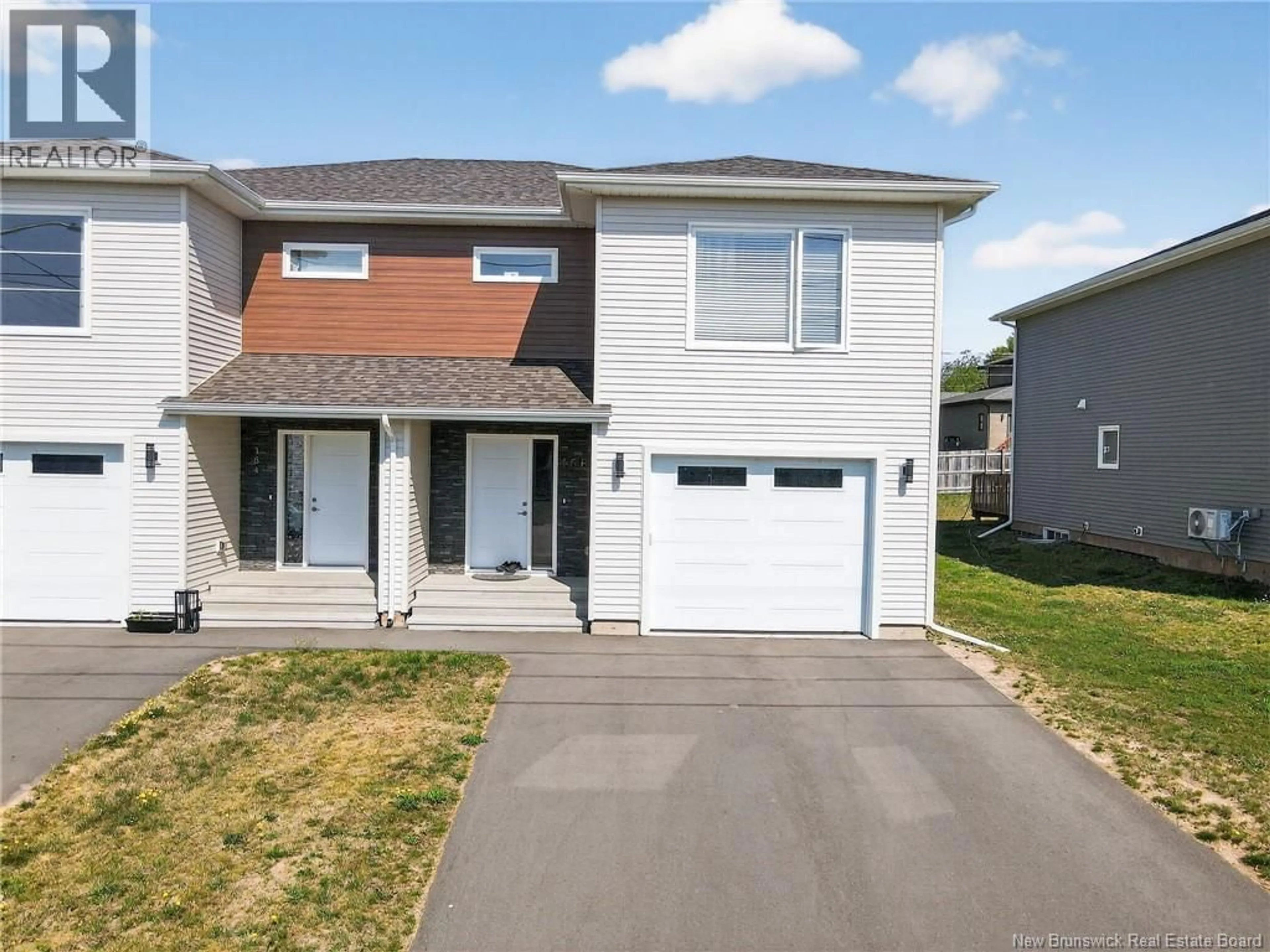 Home with vinyl exterior material, street for 166 FRANCFORT CRESCENT, Moncton New Brunswick E1G5W6