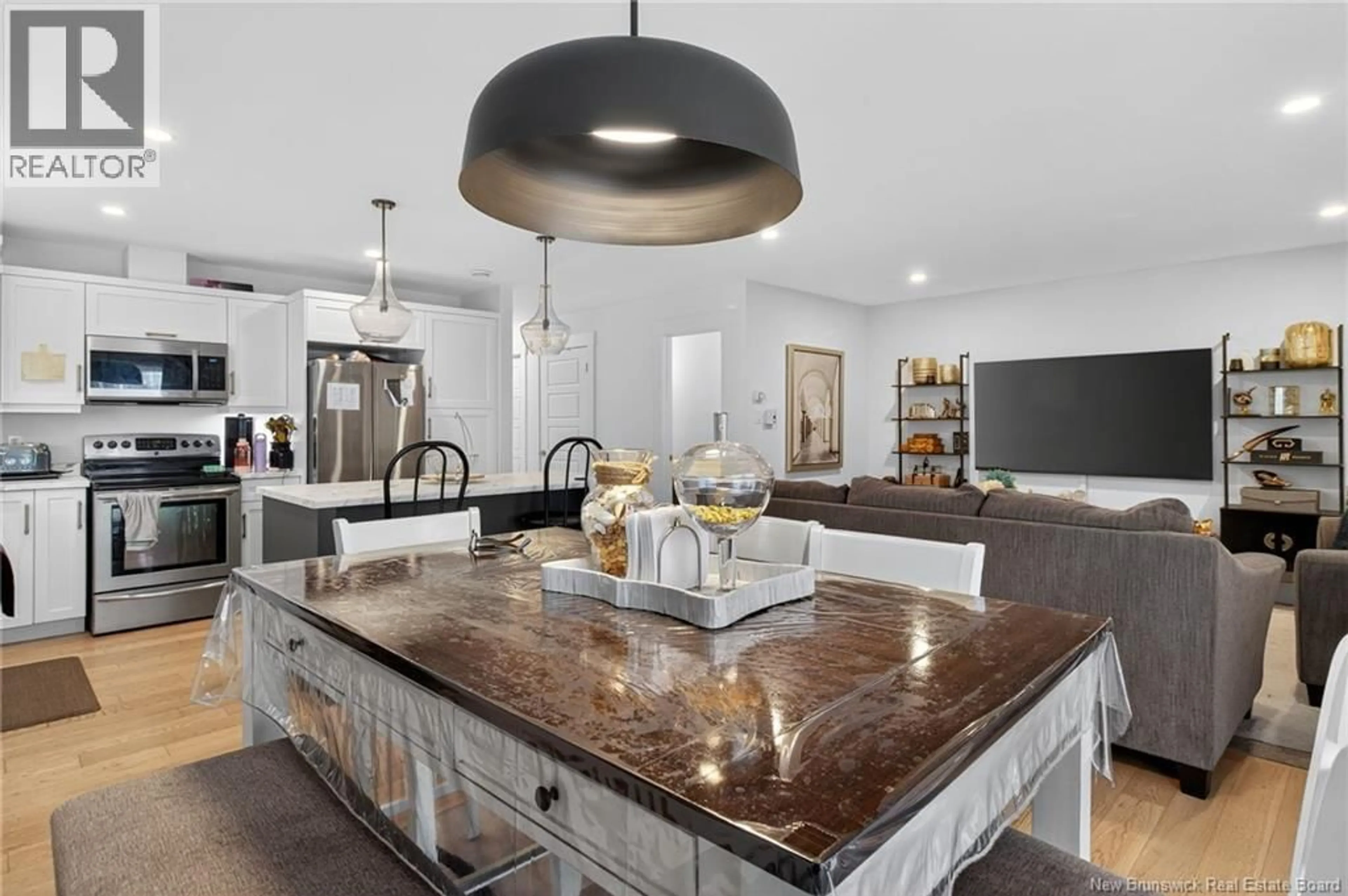 Open concept kitchen, ceramic/tile floor for 166 FRANCFORT CRESCENT, Moncton New Brunswick E1G5W6
