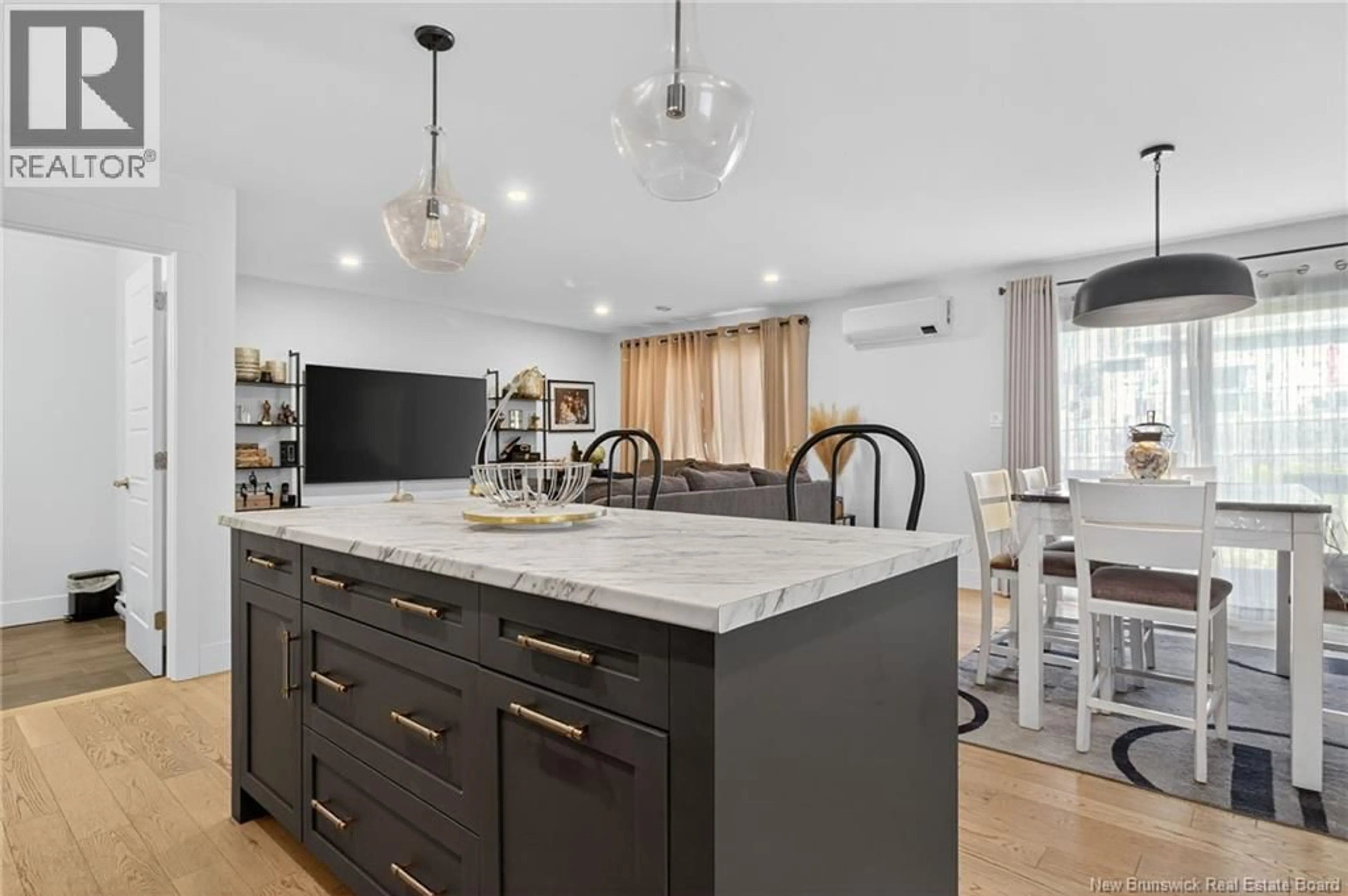 Open concept kitchen, ceramic/tile floor for 166 FRANCFORT CRESCENT, Moncton New Brunswick E1G5W6