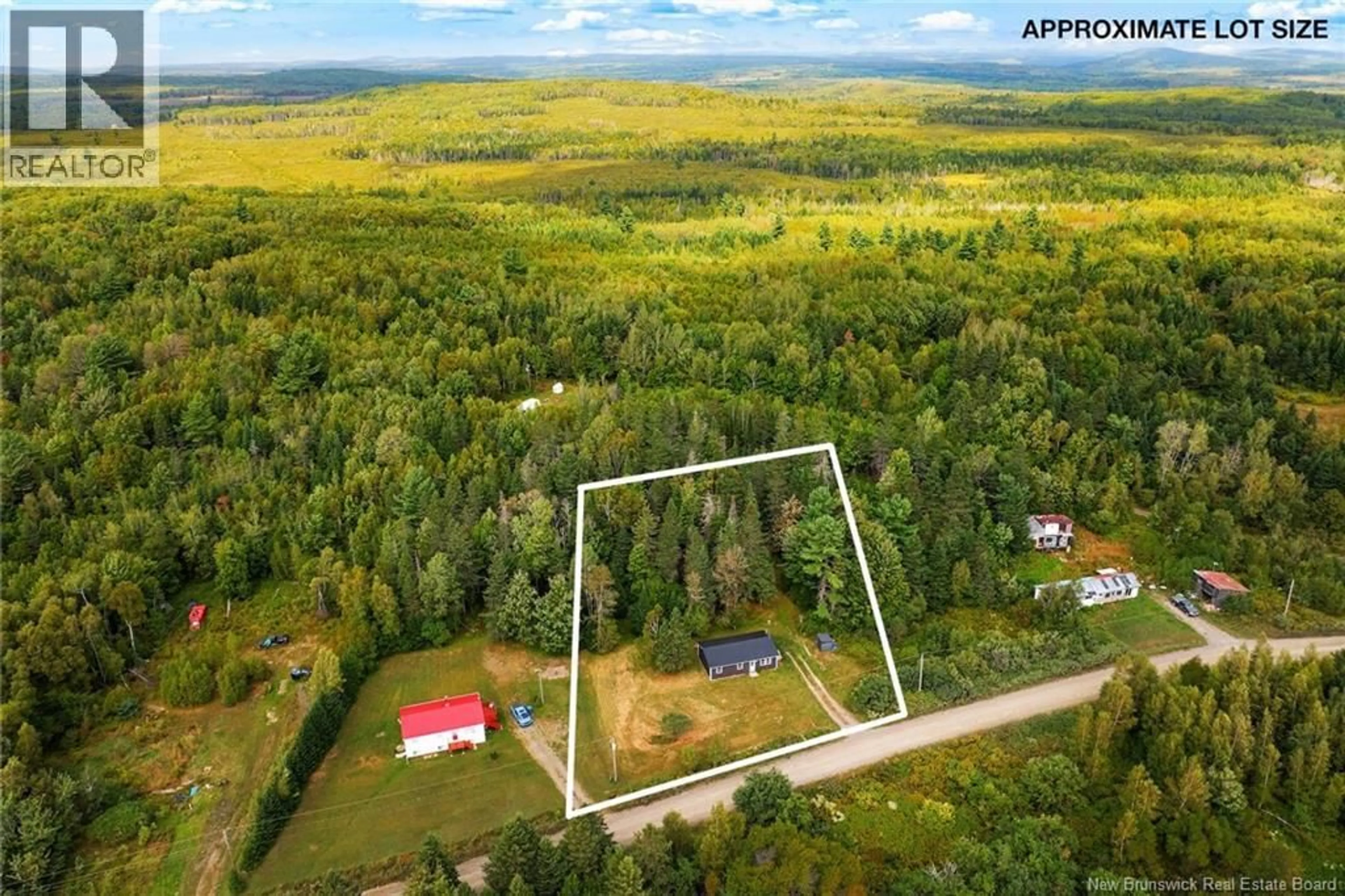 A pic from outside/outdoor area/front of a property/back of a property/a pic from drone, forest/trees view for 1337 HARTIN SETTLEMENT ROAD, Canterbury New Brunswick E6H1S2