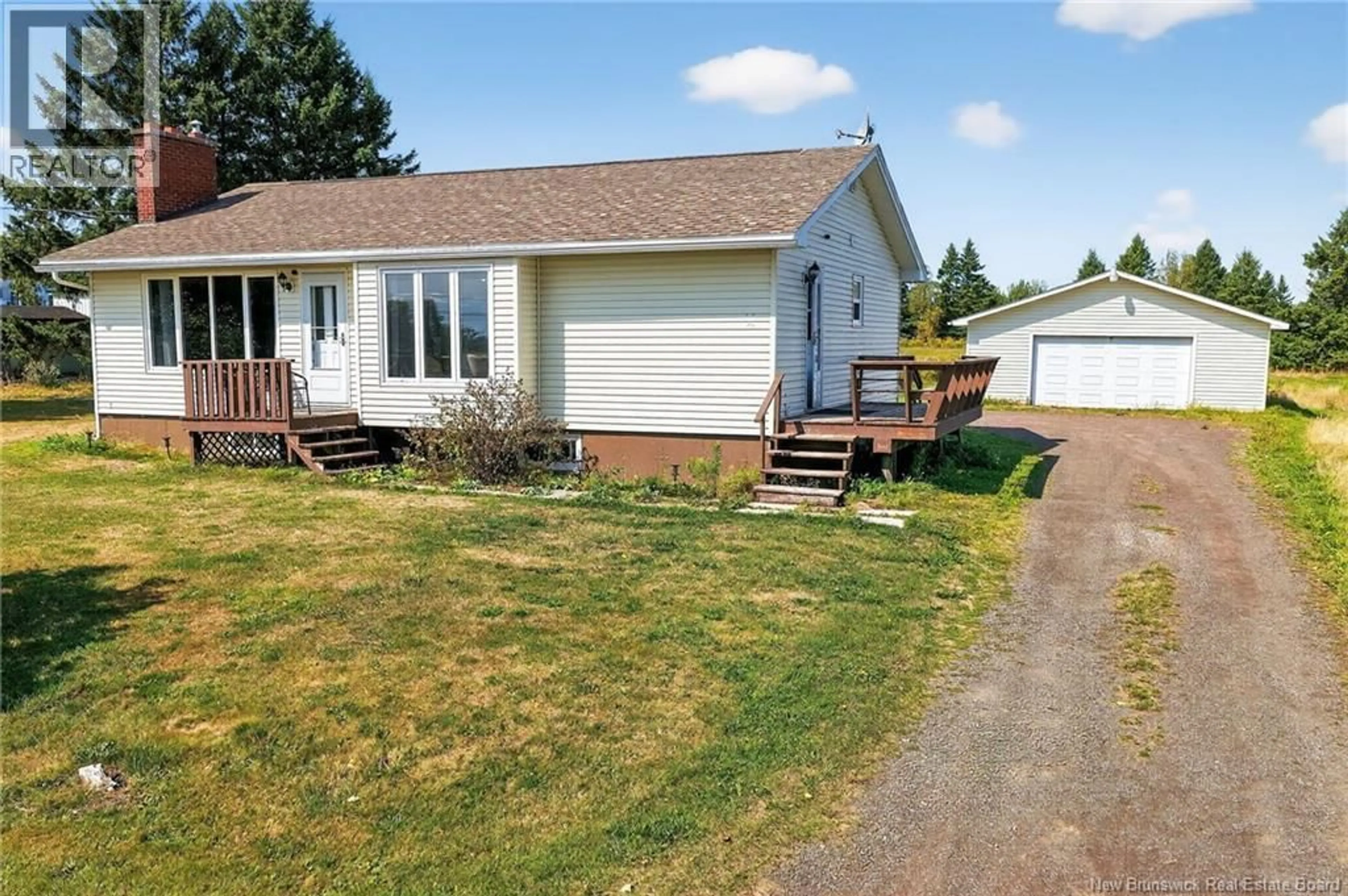 A pic from outside/outdoor area/front of a property/back of a property/a pic from drone, street for 47405 HOMESTEAD ROAD, Steeves Mountain New Brunswick E1G4K1