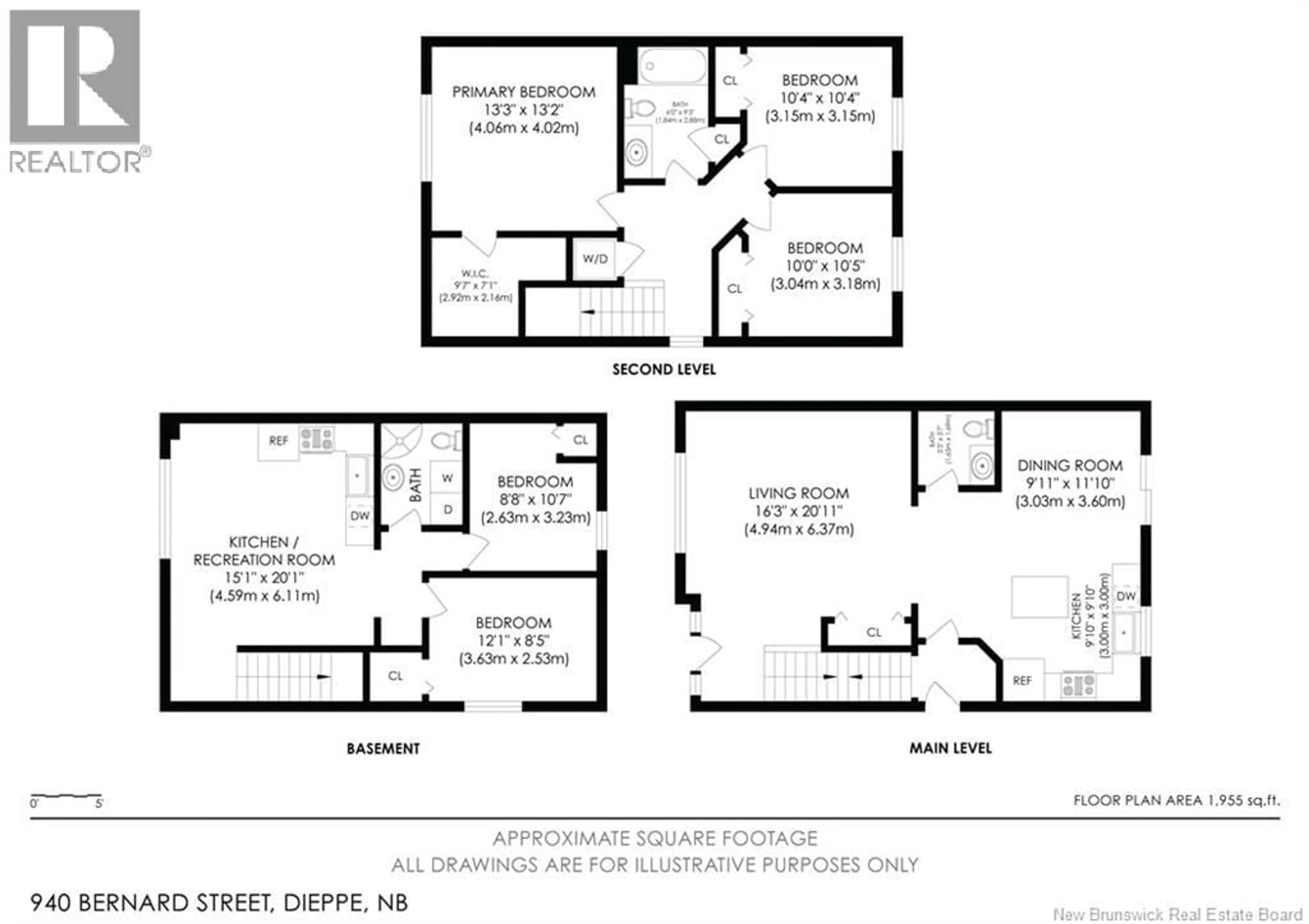 Floor plan for 940 BERNARD, Dieppe New Brunswick E1A5A4