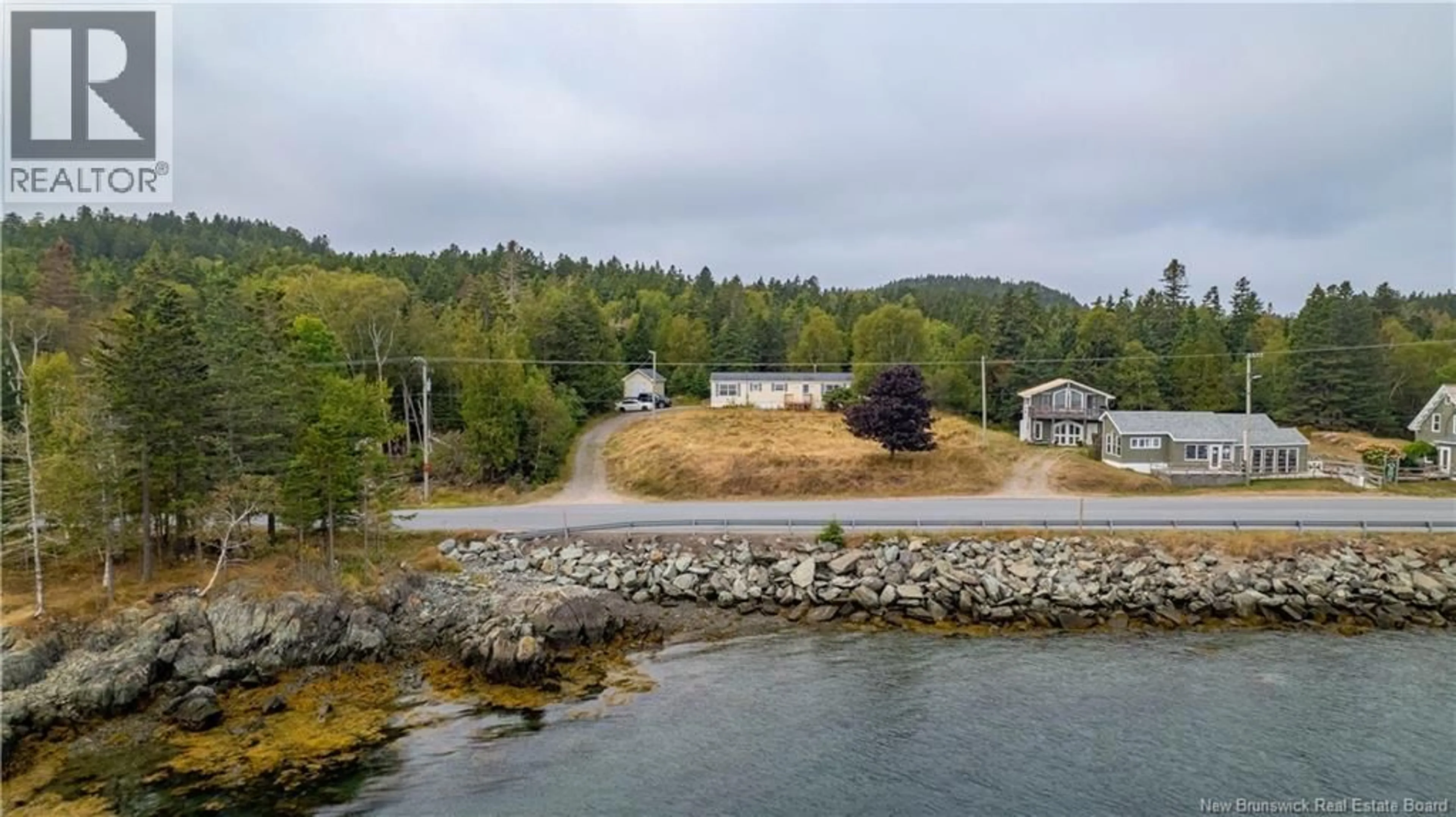 A pic from outside/outdoor area/front of a property/back of a property/a pic from drone, water/lake/river/ocean view for 22 772 ROUTE, Stuart Town New Brunswick E5V1J4