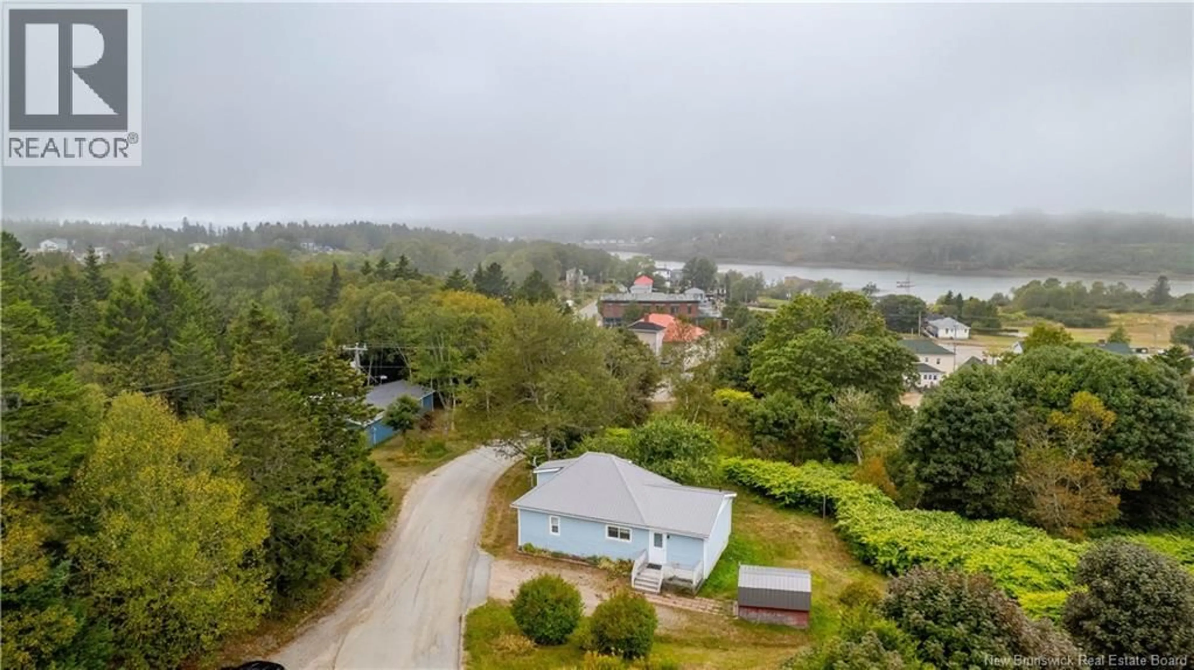 A pic from outside/outdoor area/front of a property/back of a property/a pic from drone, water/lake/river/ocean view for 47 FRENCH VILLAGE ROAD, Blacks Harbour New Brunswick E5H1G1