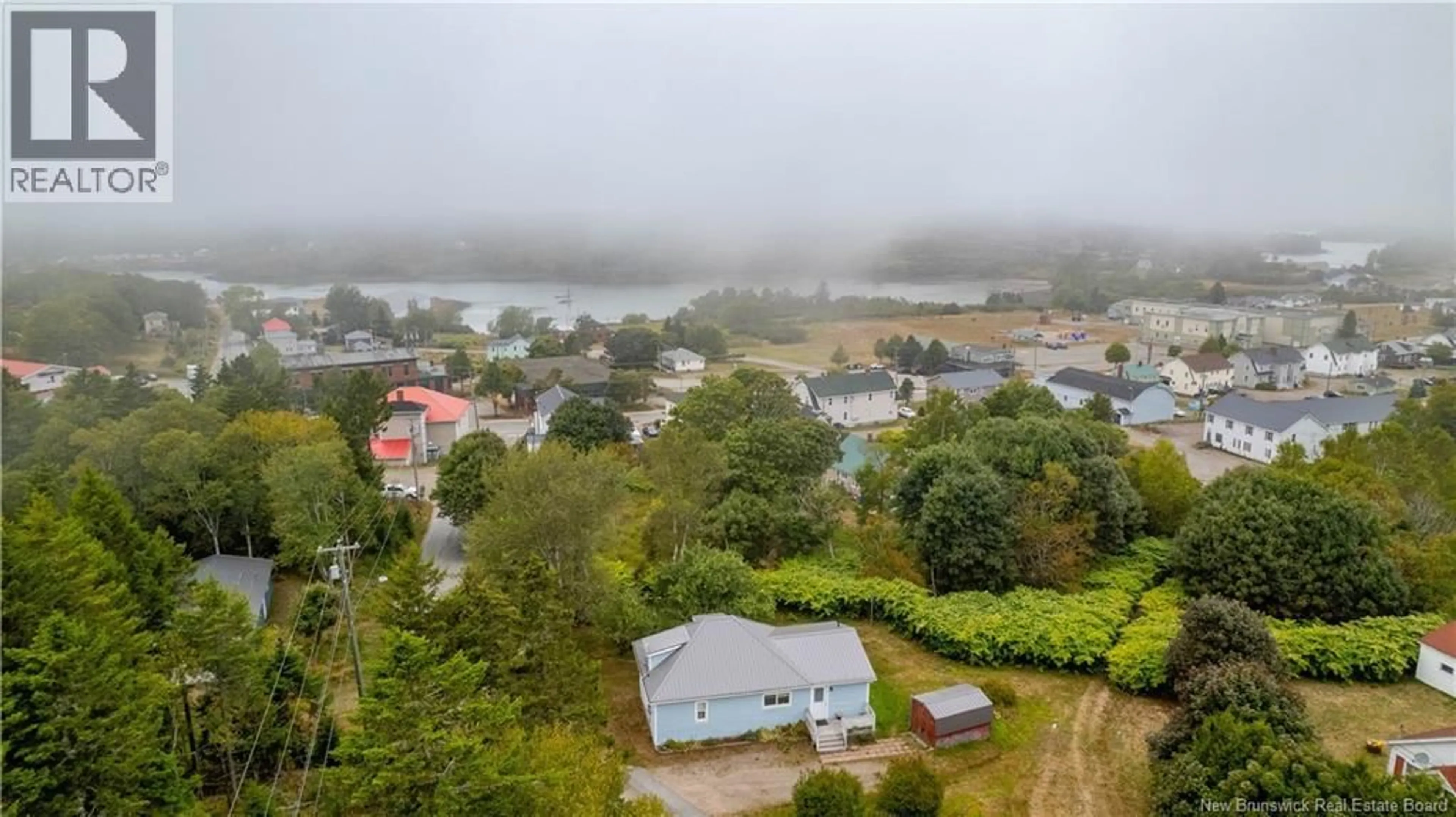 A pic from outside/outdoor area/front of a property/back of a property/a pic from drone, water/lake/river/ocean view for 47 FRENCH VILLAGE ROAD, Blacks Harbour New Brunswick E5H1G1